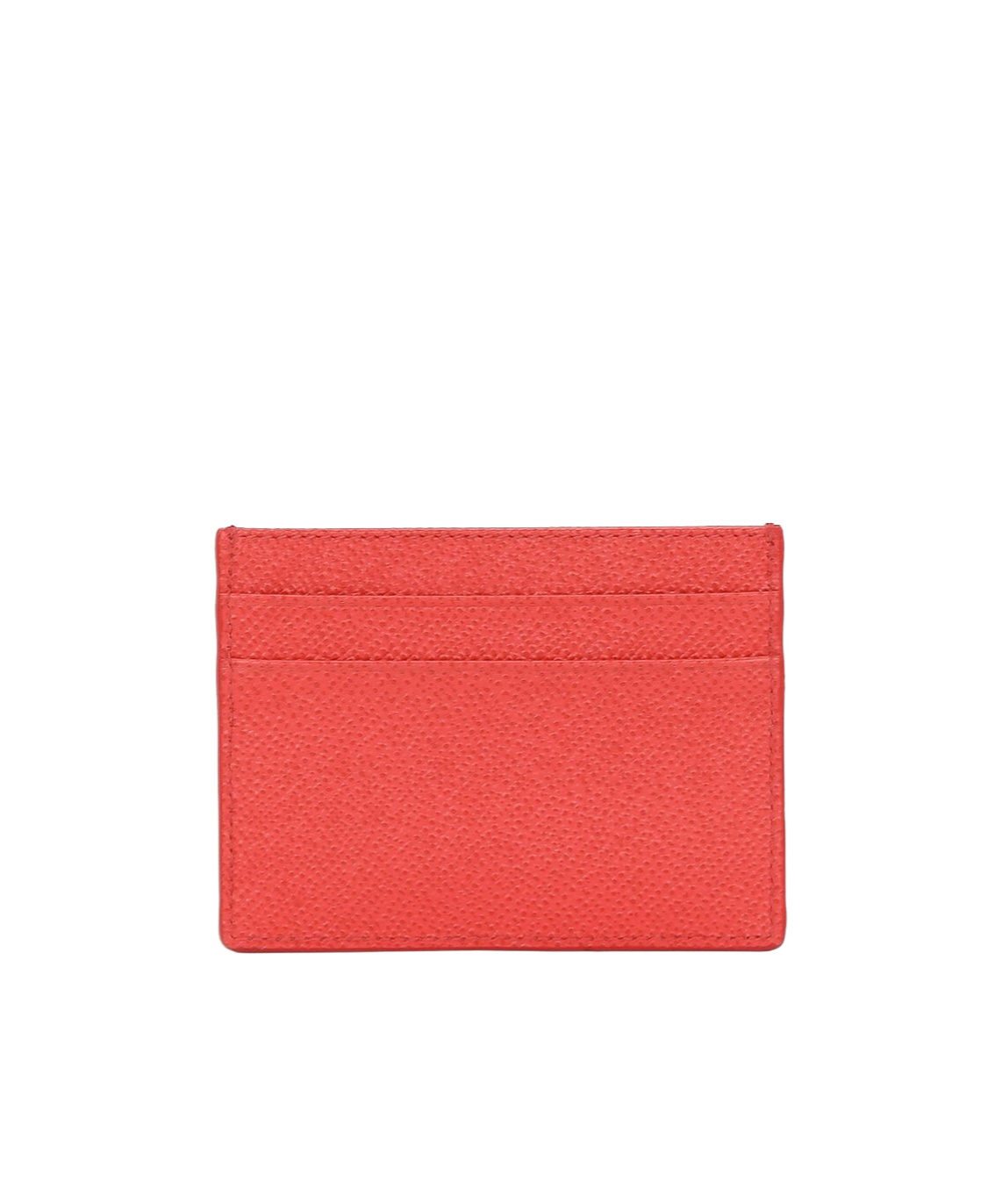 Dolce & Gabbana Dauphine Card Holder With Logo Plaque In Red