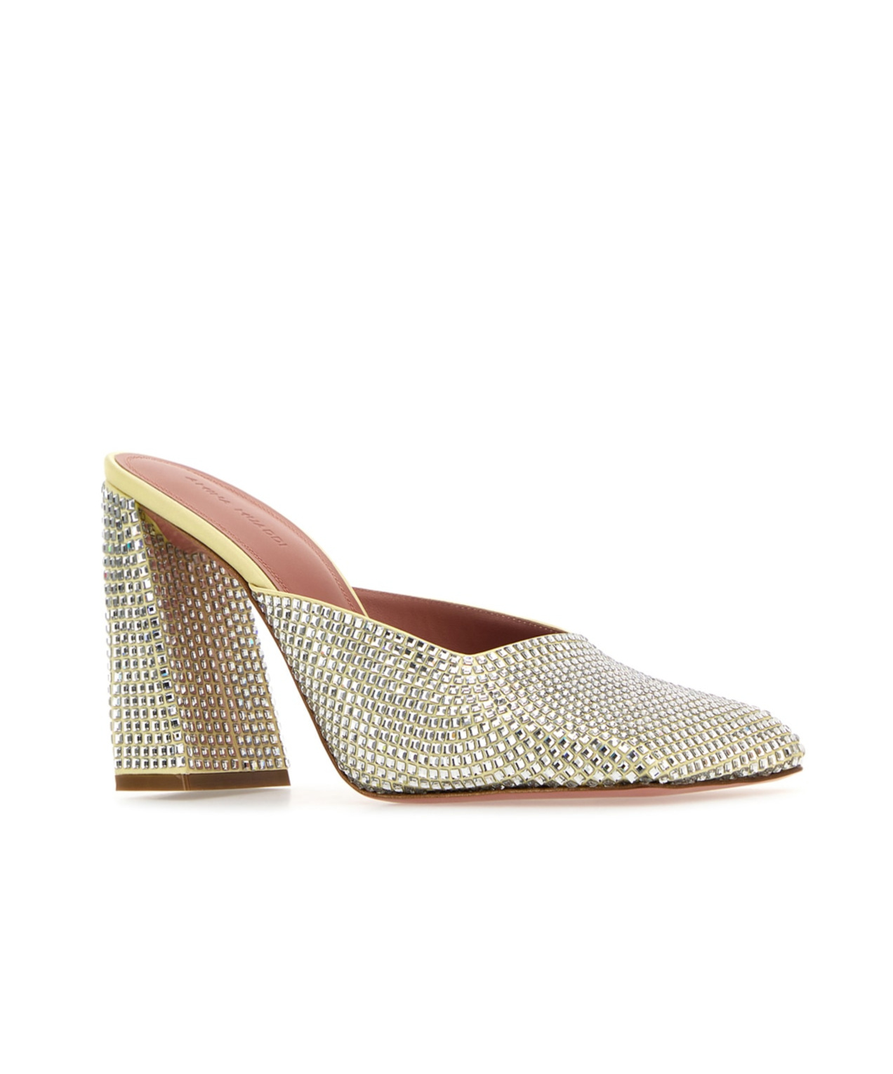 Amina Muaddi Charlotte Crystal Mule Charlotte Butwhicry In Multi