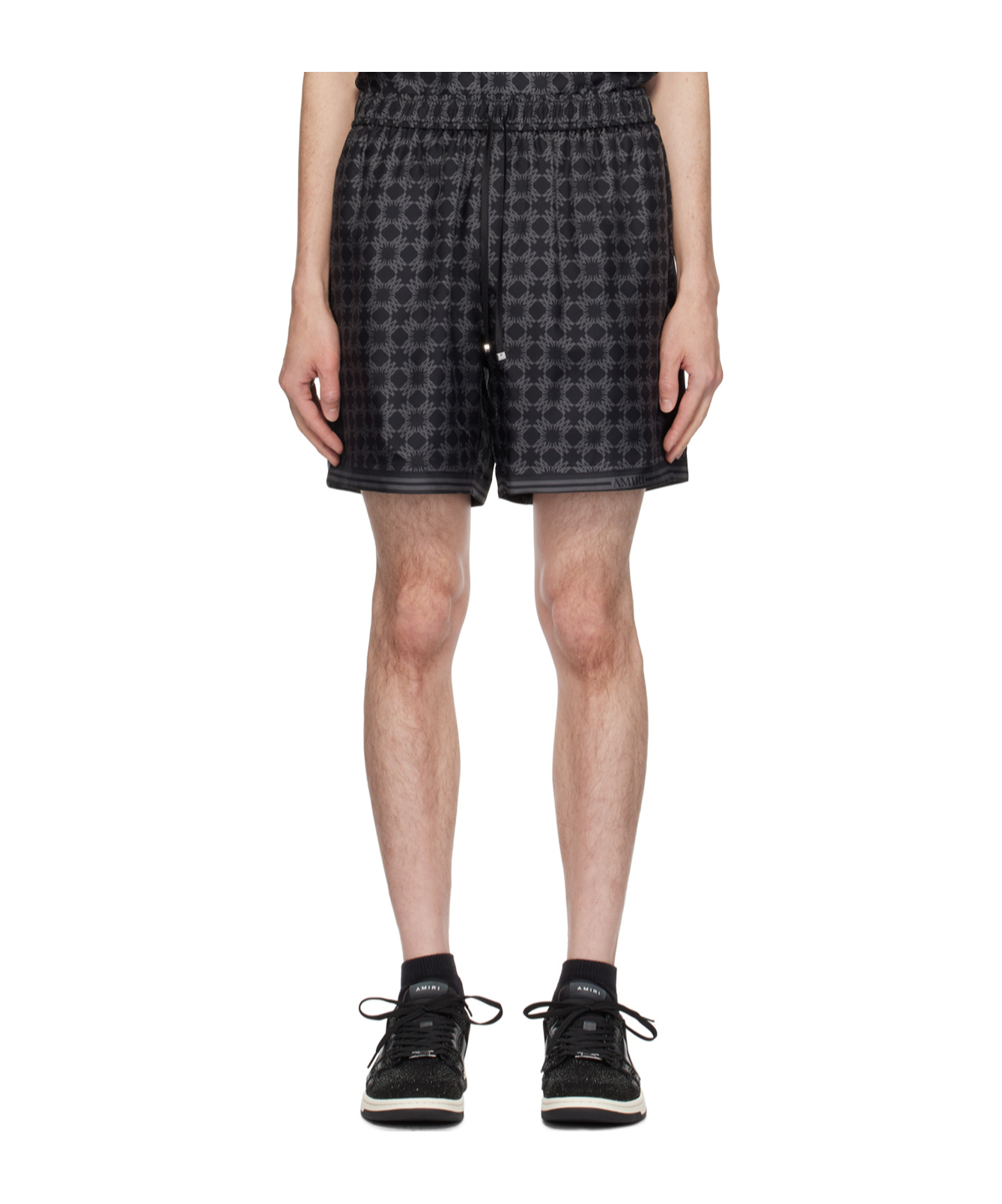 Amiri Off-white Ma Tonal Tank Top In Black