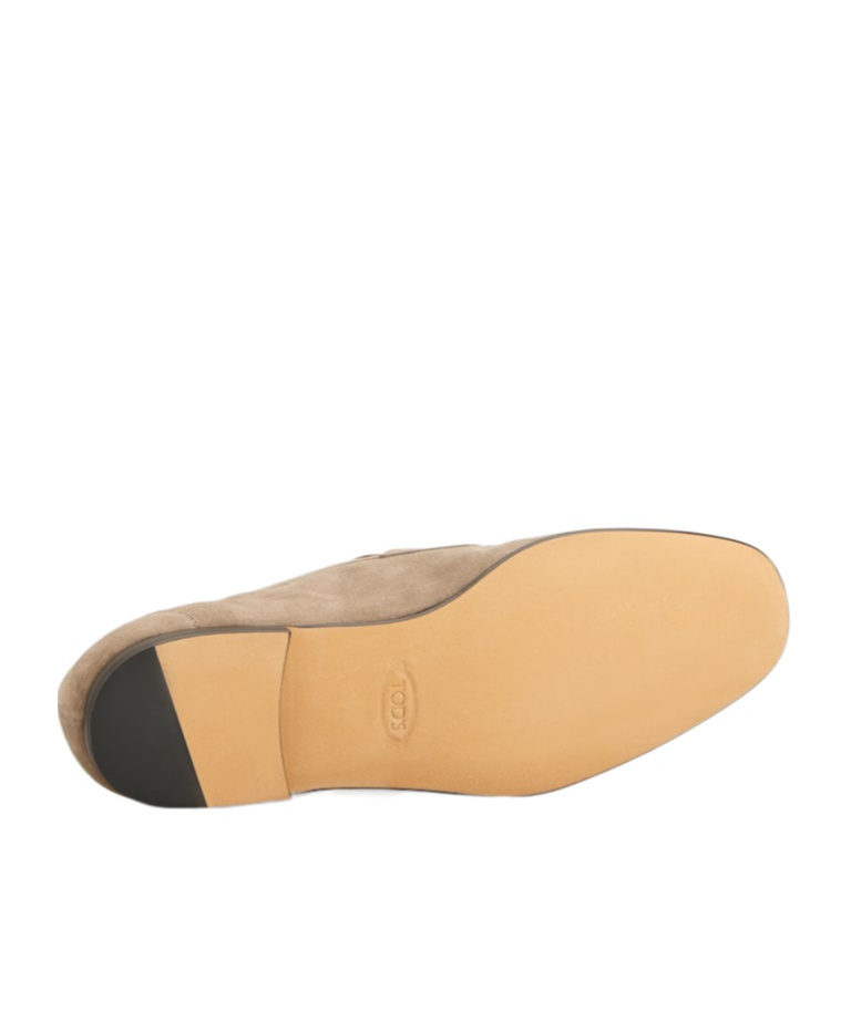 Tod's Round Head Loafer Shoes In Nude