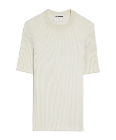 Jil Sander Short-sleeved T-shirt In White