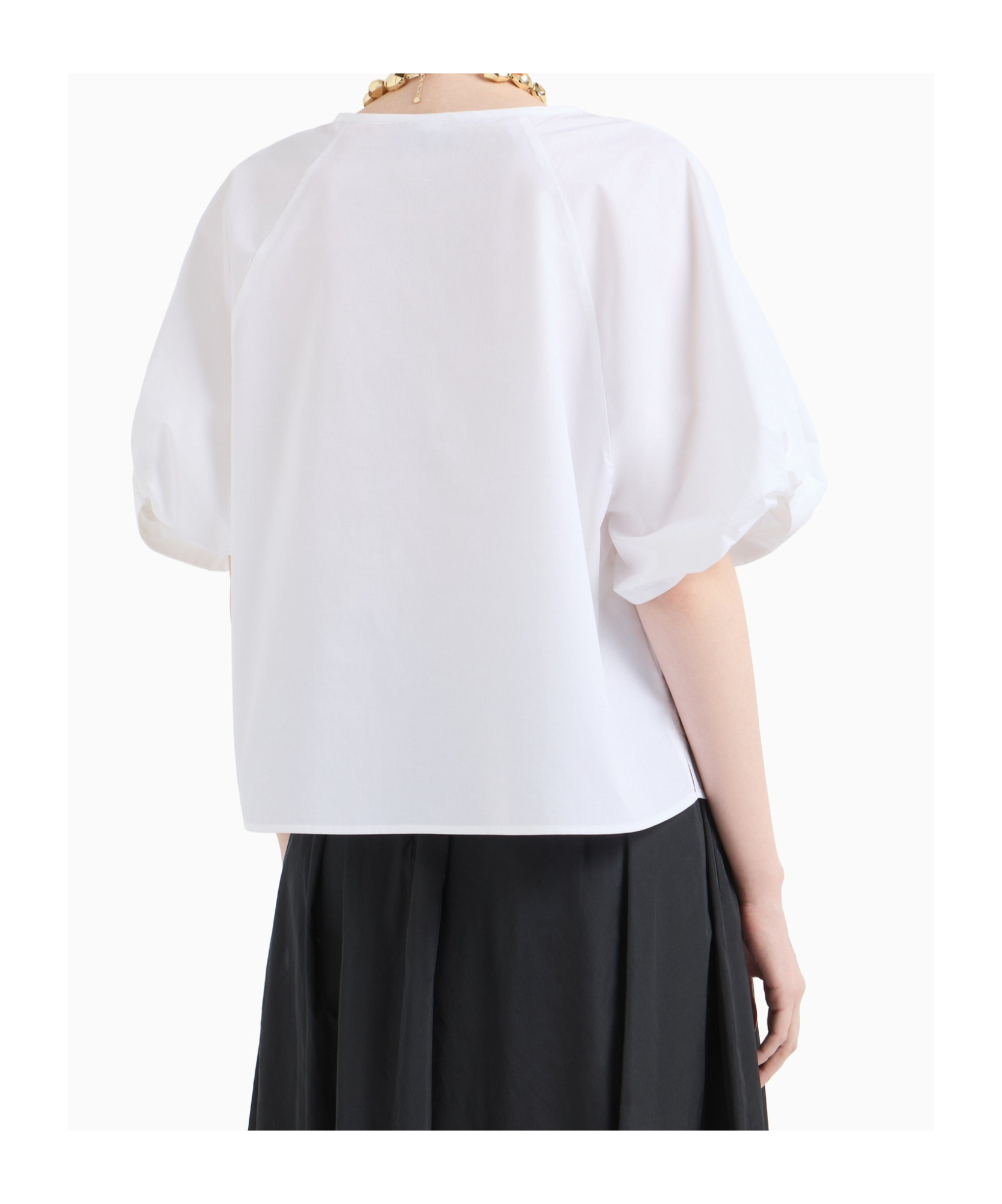 EMPORIO ARMANI TWIST-DETAILED BLOUSE