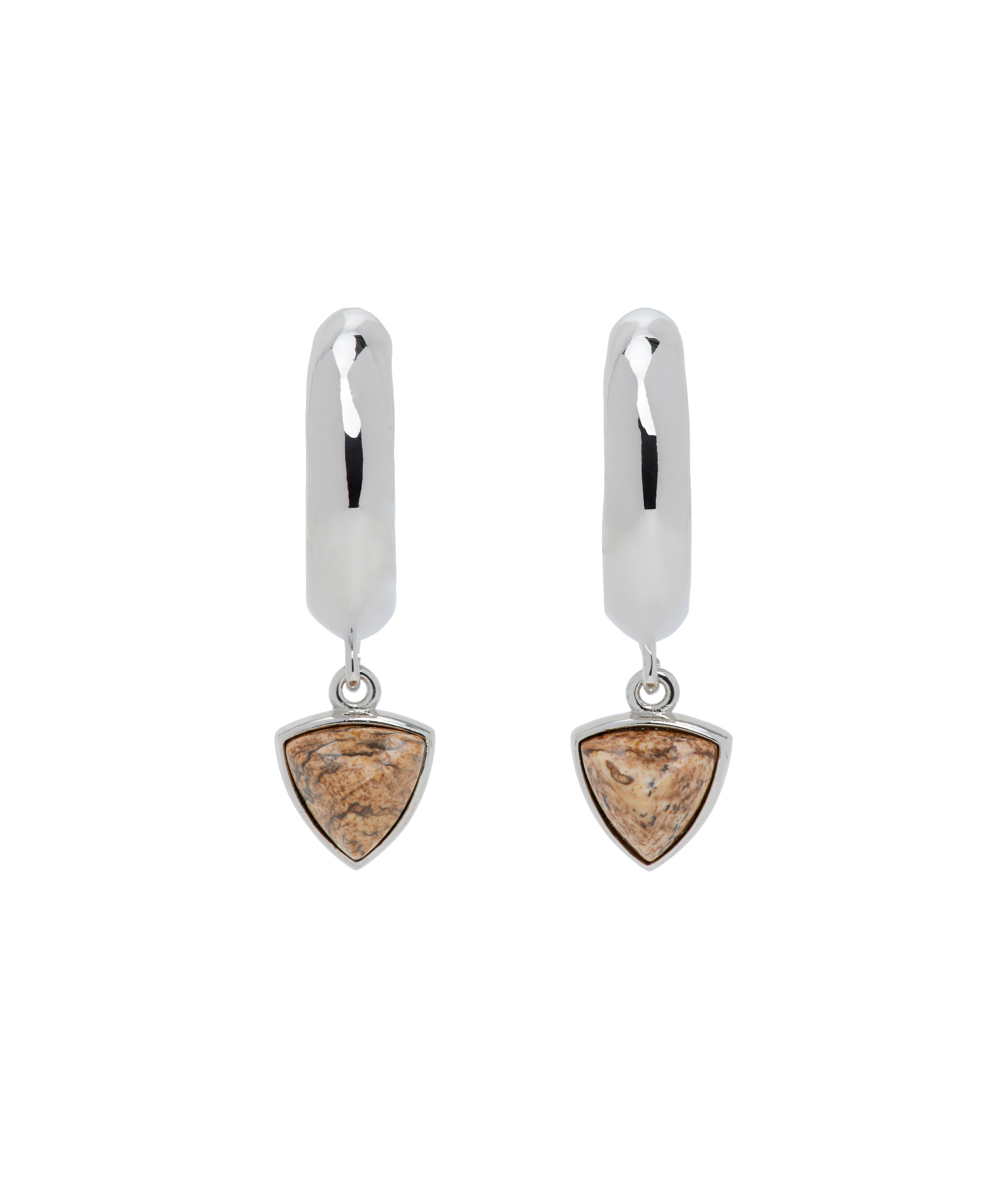 Isabel Marant Silver Cheerful Earrings In Gray