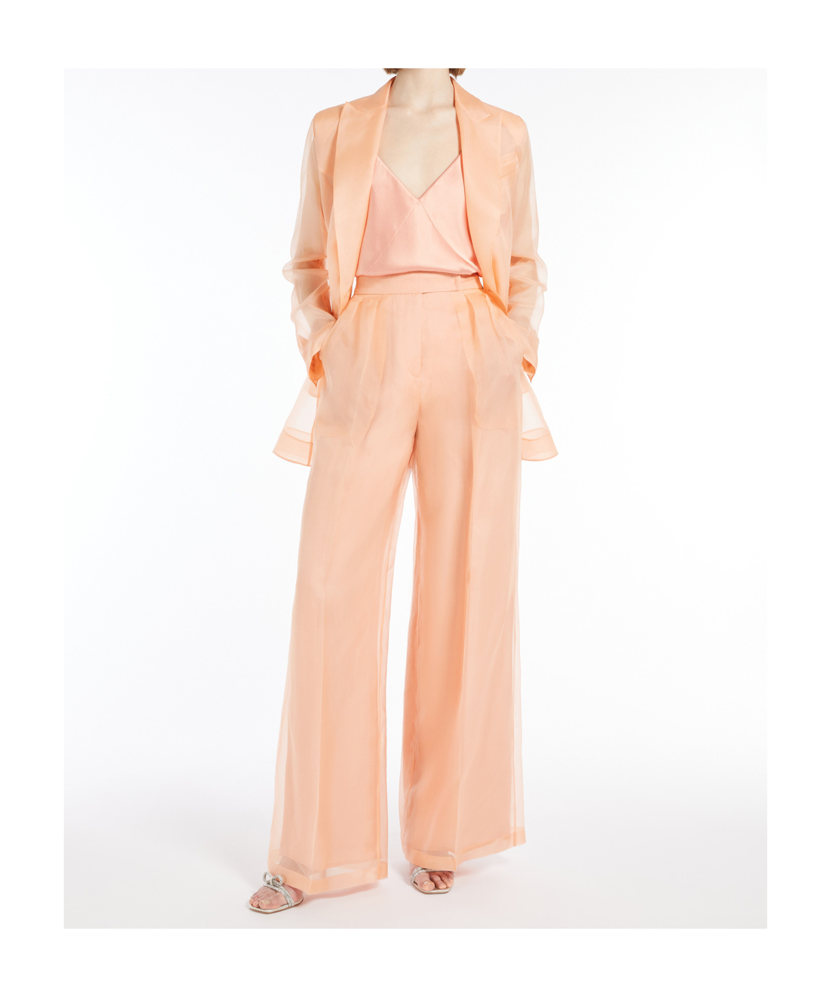 Max Mara Suspender Top In Rose Gold