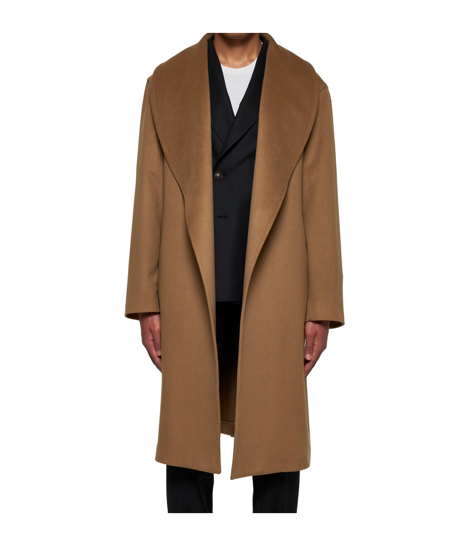 Shop Tagliatore Waist-strap Coat In Green