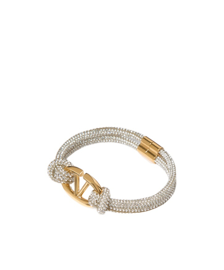 Valentino Vlogo Signature Bracelet In Yellow