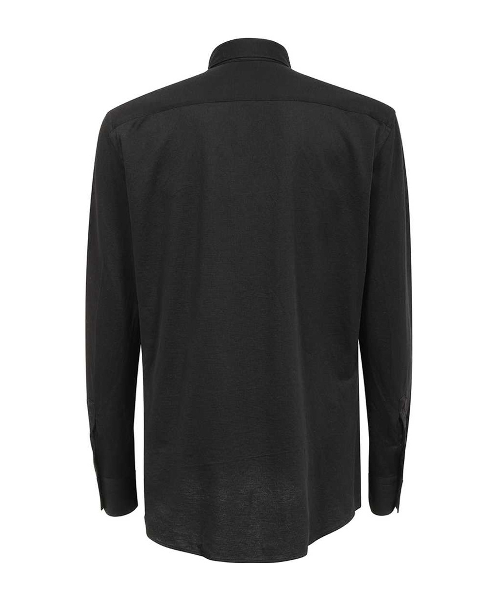 Shop Zegna Long-sleeved Shirt In Black