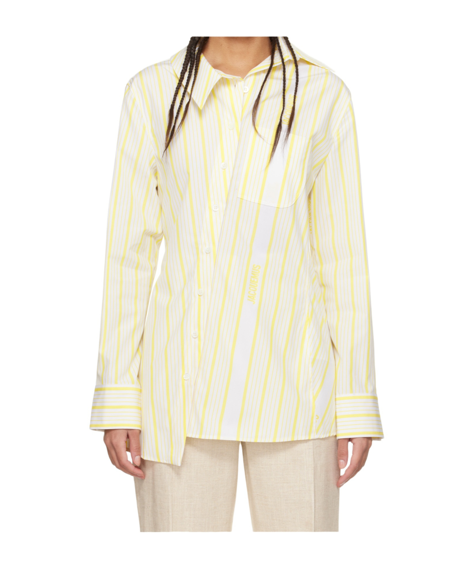 Jacquemus Long-sleeved Shirt In White