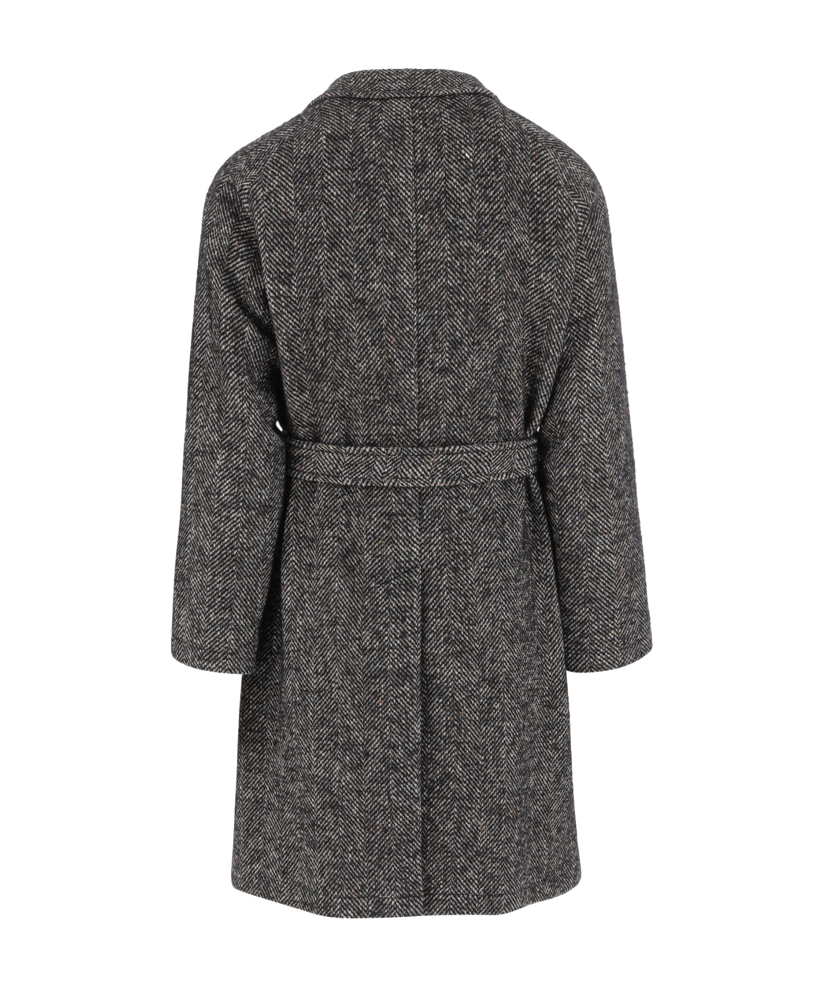 Tagliatore Cotton And Wool Blend Coat In Multi