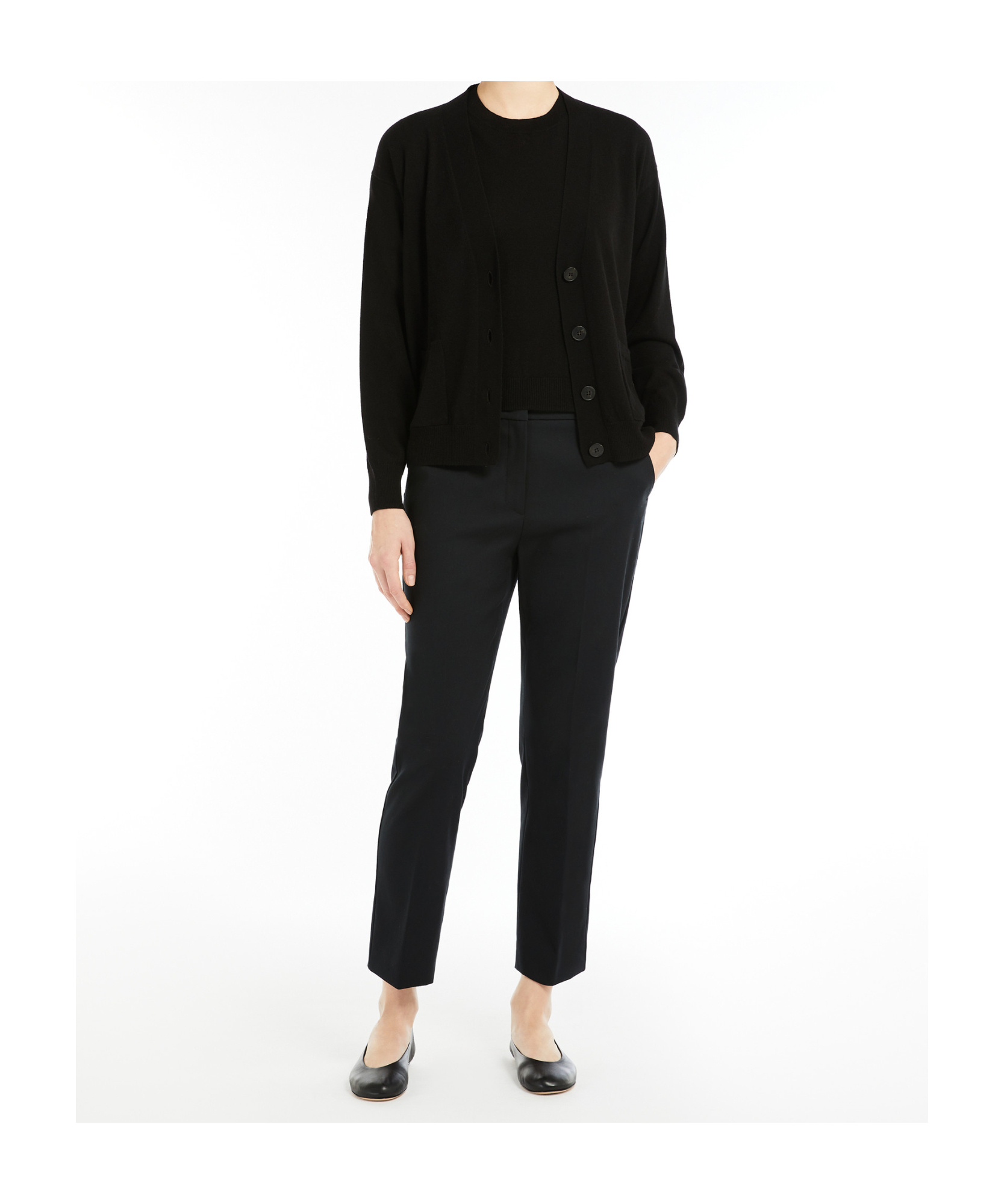 Weekend Max Mara Belt-loop Casual Pants In Black