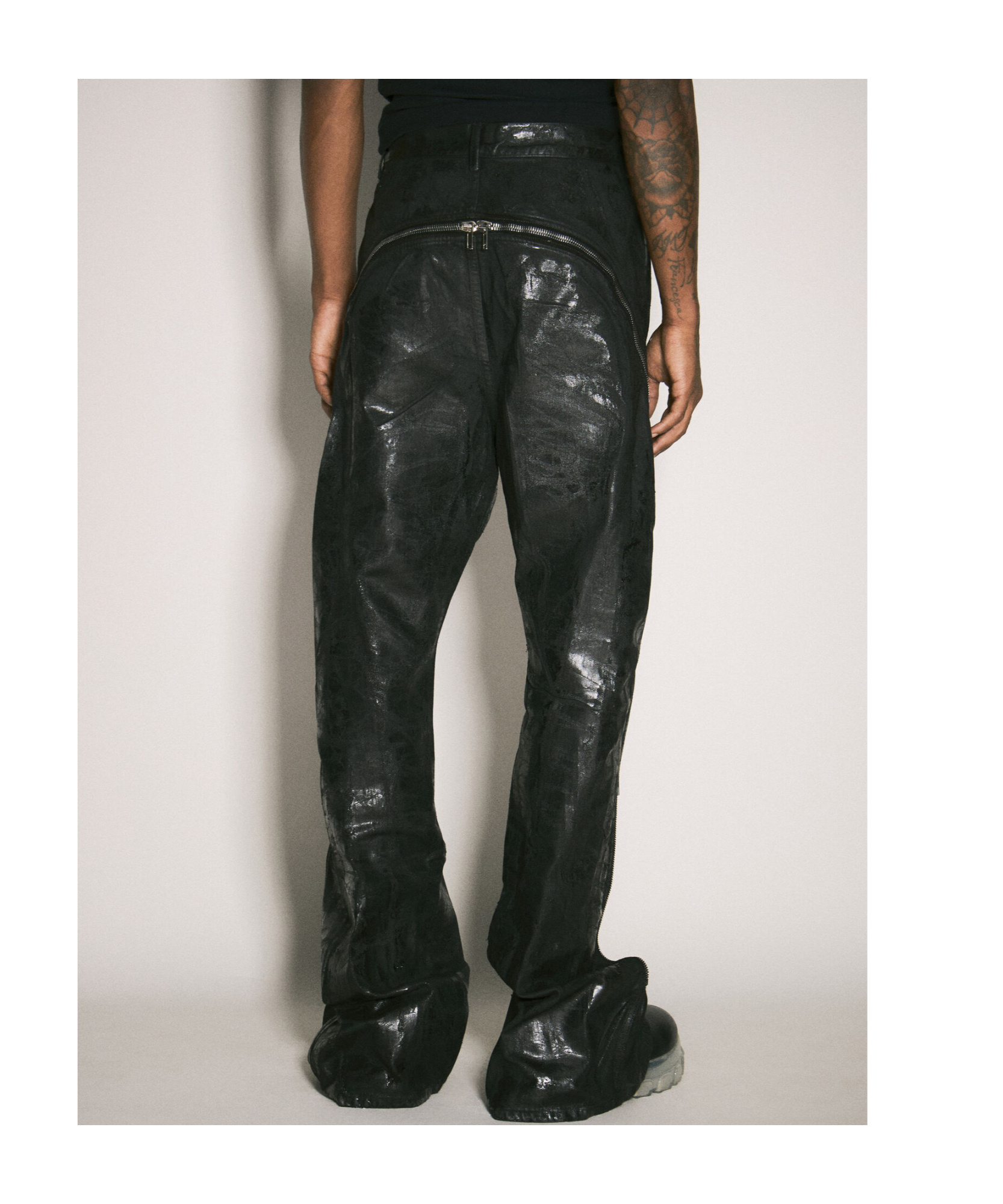 Rick Owens Drkshdw Bolan Distressed Jeans In Black