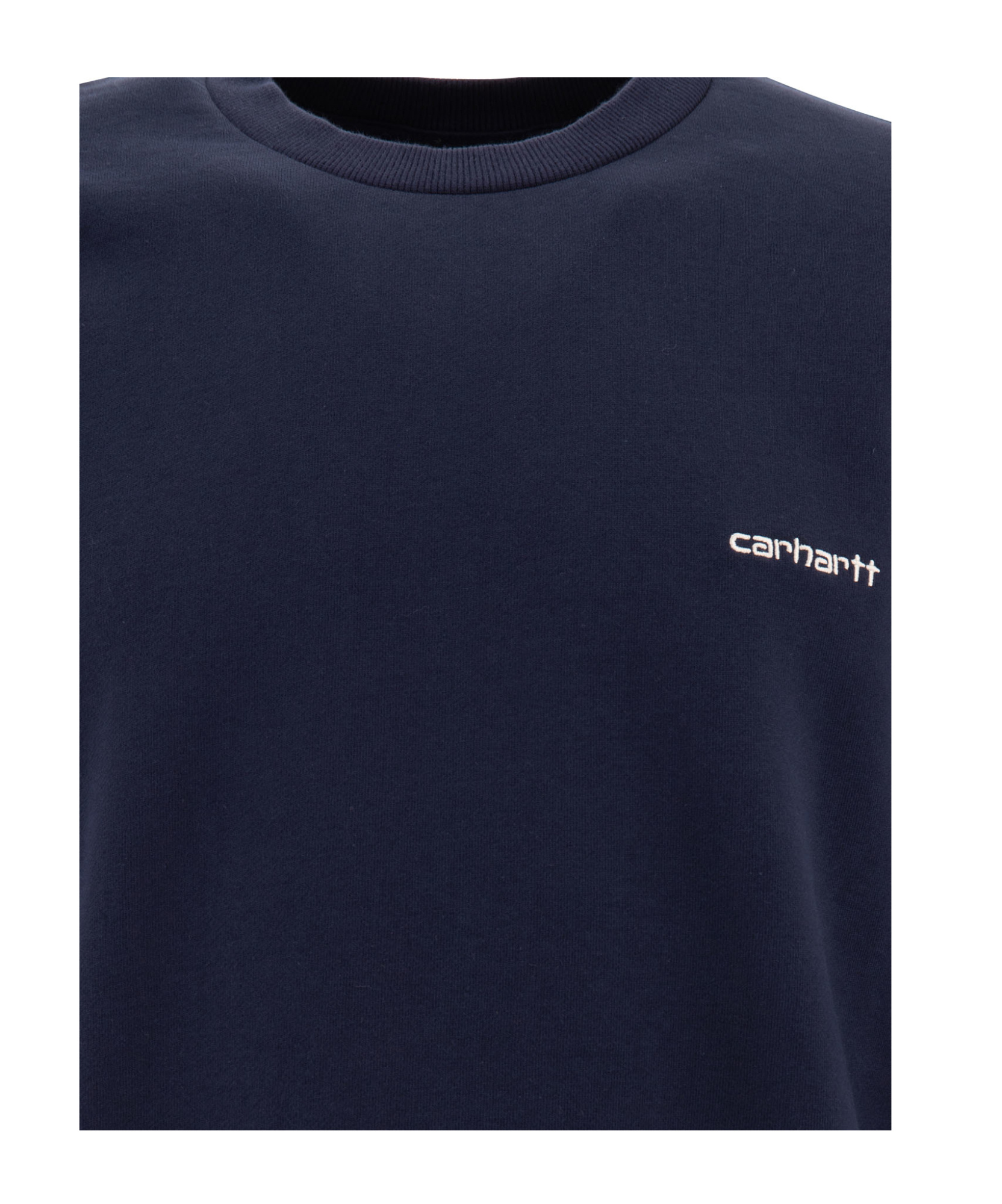 Carhartt Script Embroidery Sweatshirts Blue In Black