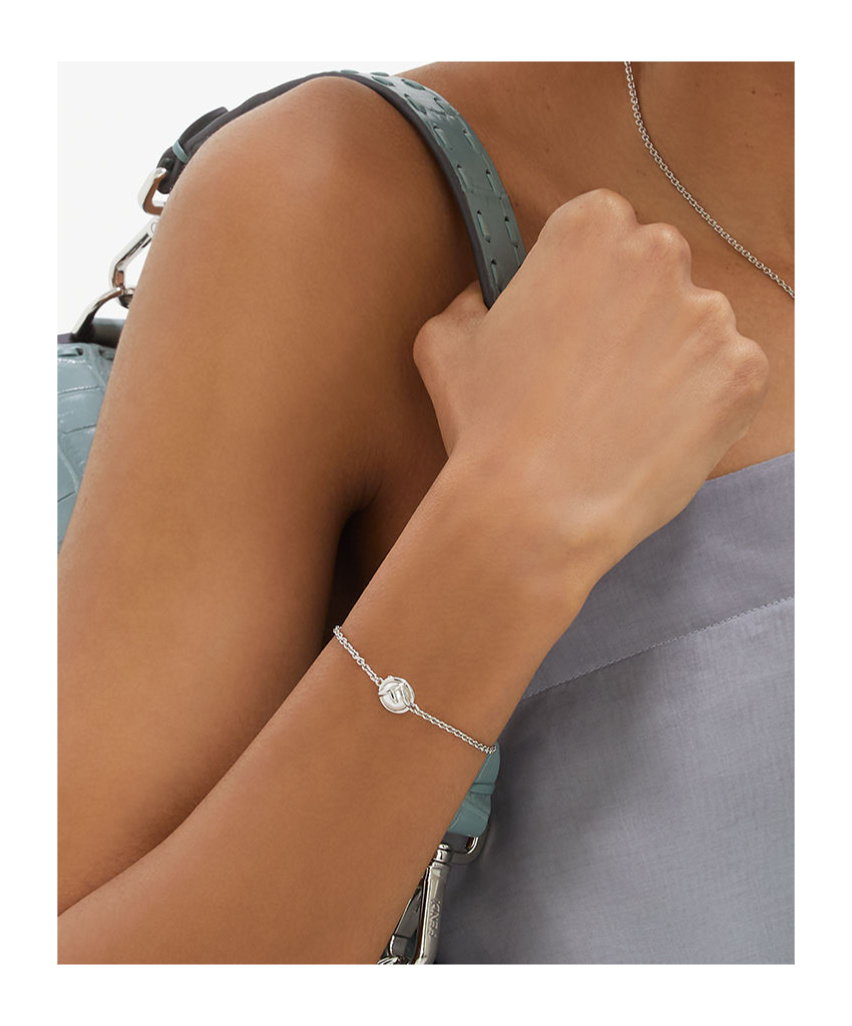 Fendi F Is Bracelet In White