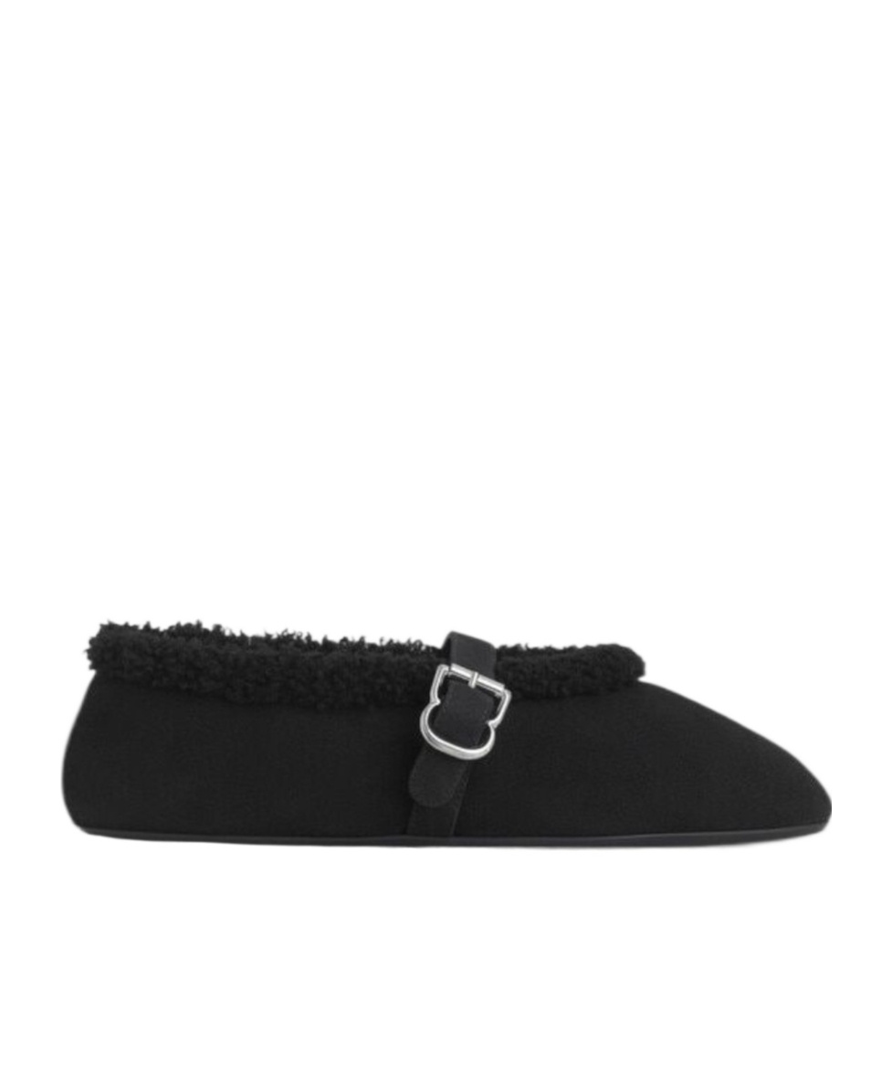 Alaïa Buckle-detail Ballet Flats In Black
