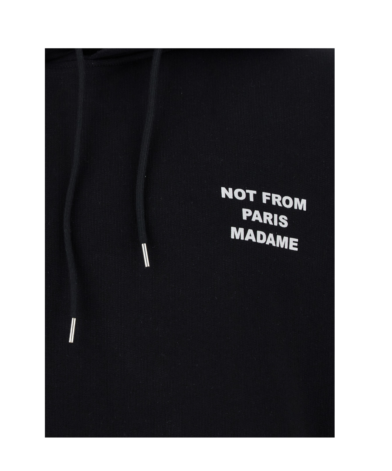 Drôle De Monsieur Le Hoodie Slogan Sweatshirt In Black