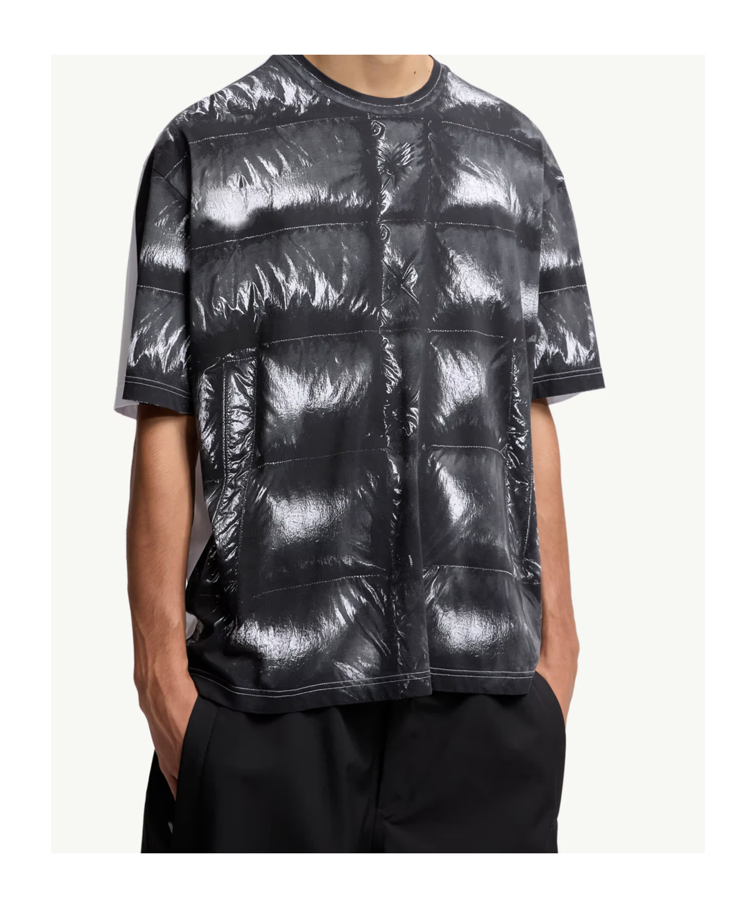 Moncler X Aap Rocky Cotton T-shirt In Black