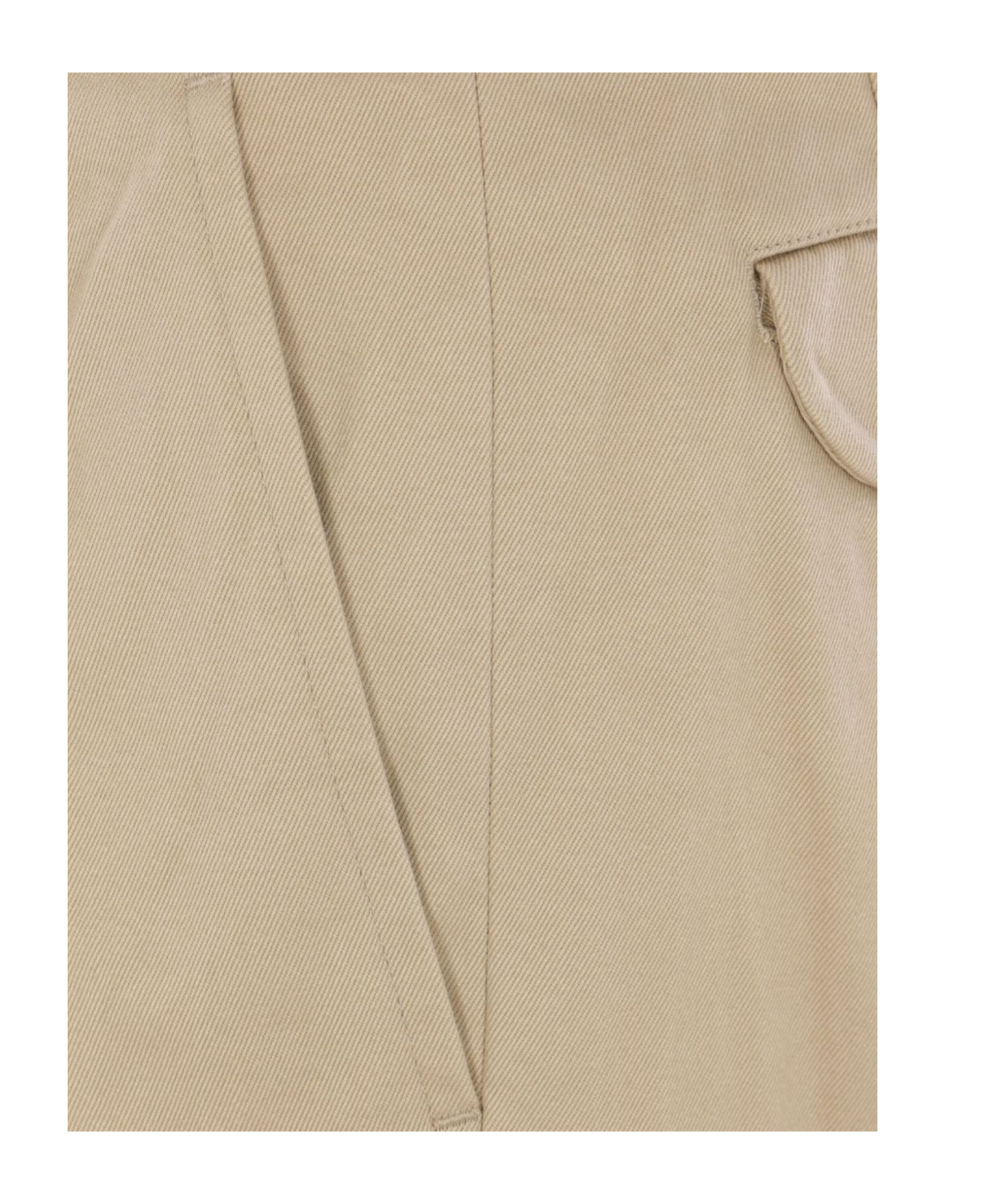 Shop Comme Des Garçons Gabardine Wide-leg Trousers