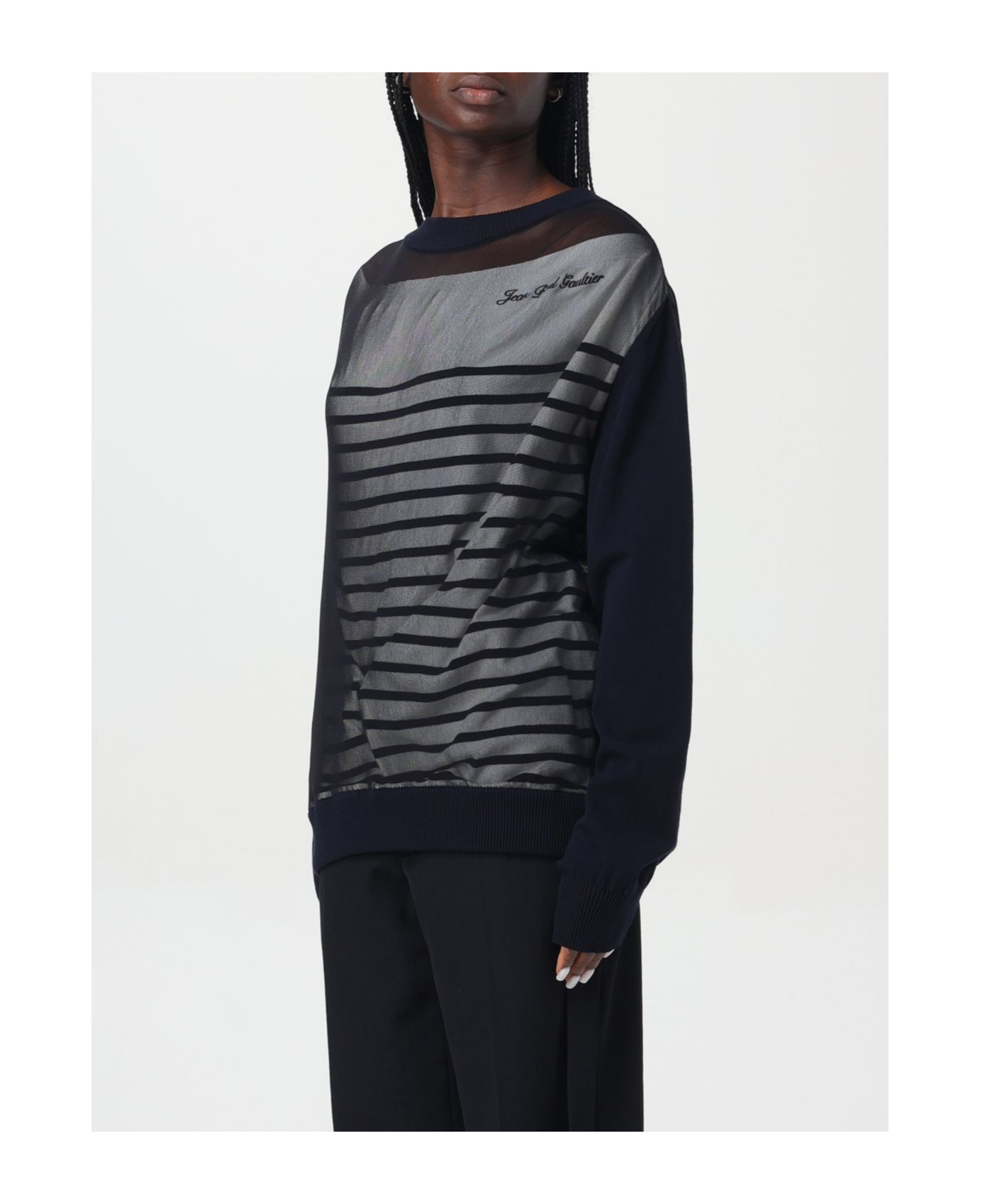 Jean Paul Gaultier Sweater  Woman Color Black In Gray