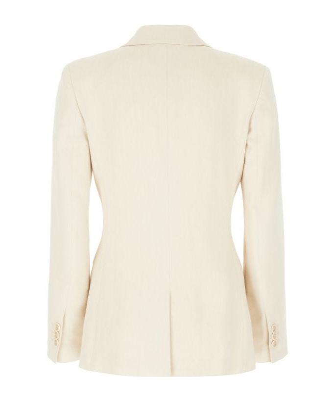 Alberta Ferretti Stretch Viscose Blend Blazer In White