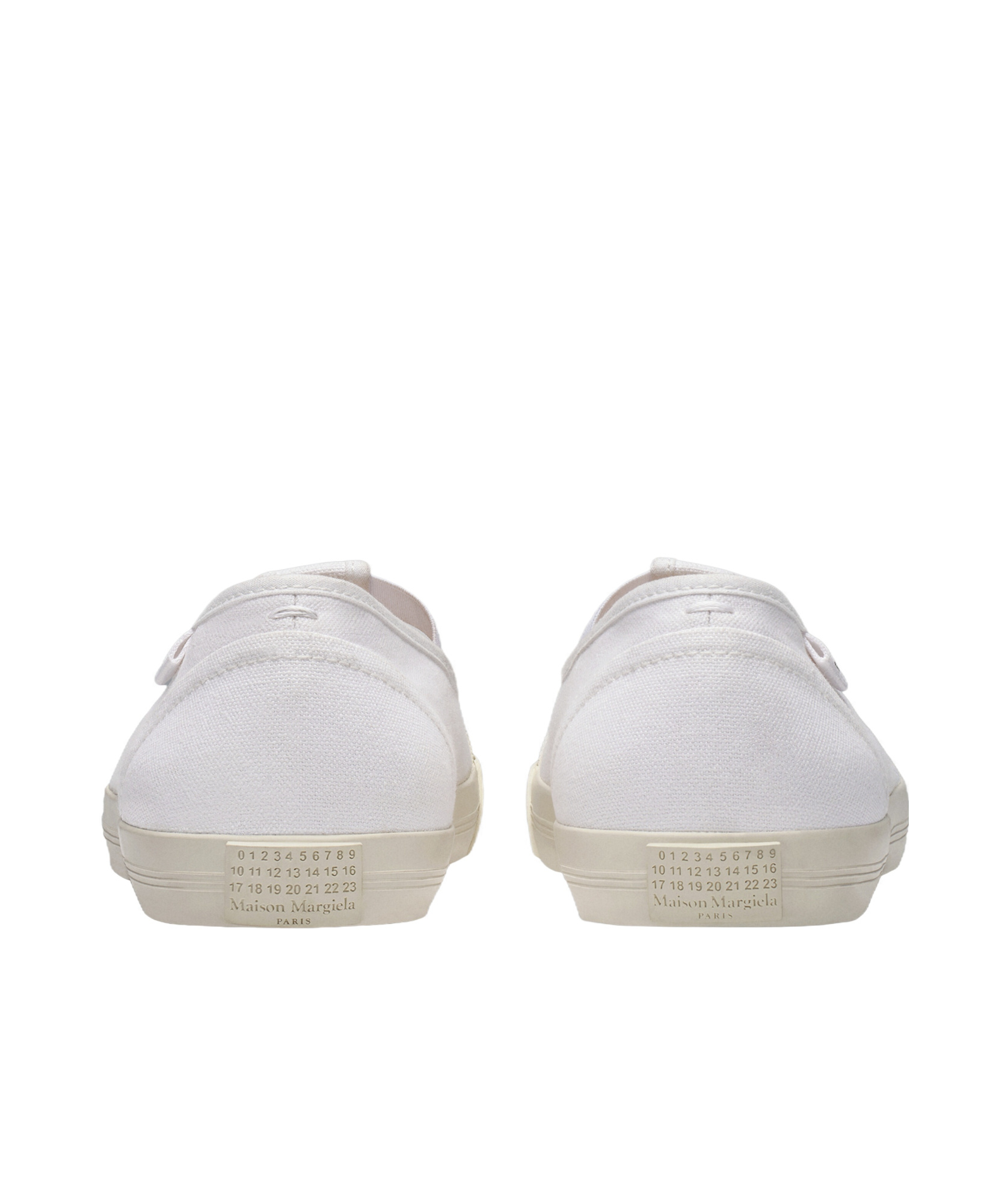 Maison Margiela Rubber Sole Sneakers Featuring Cut-out Detail In White