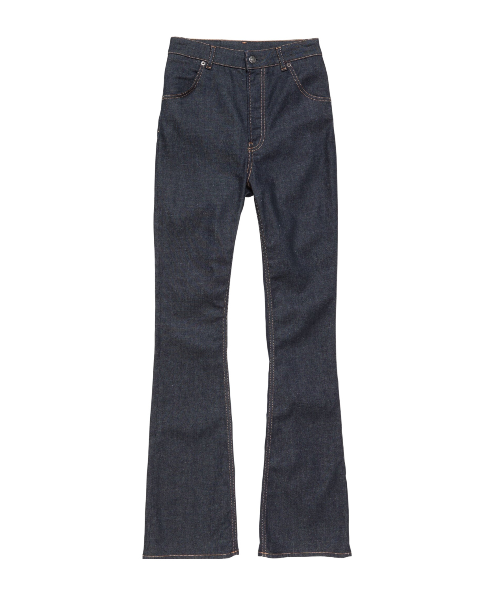 Acne Studios Bow-detail Flared Trousers In Black