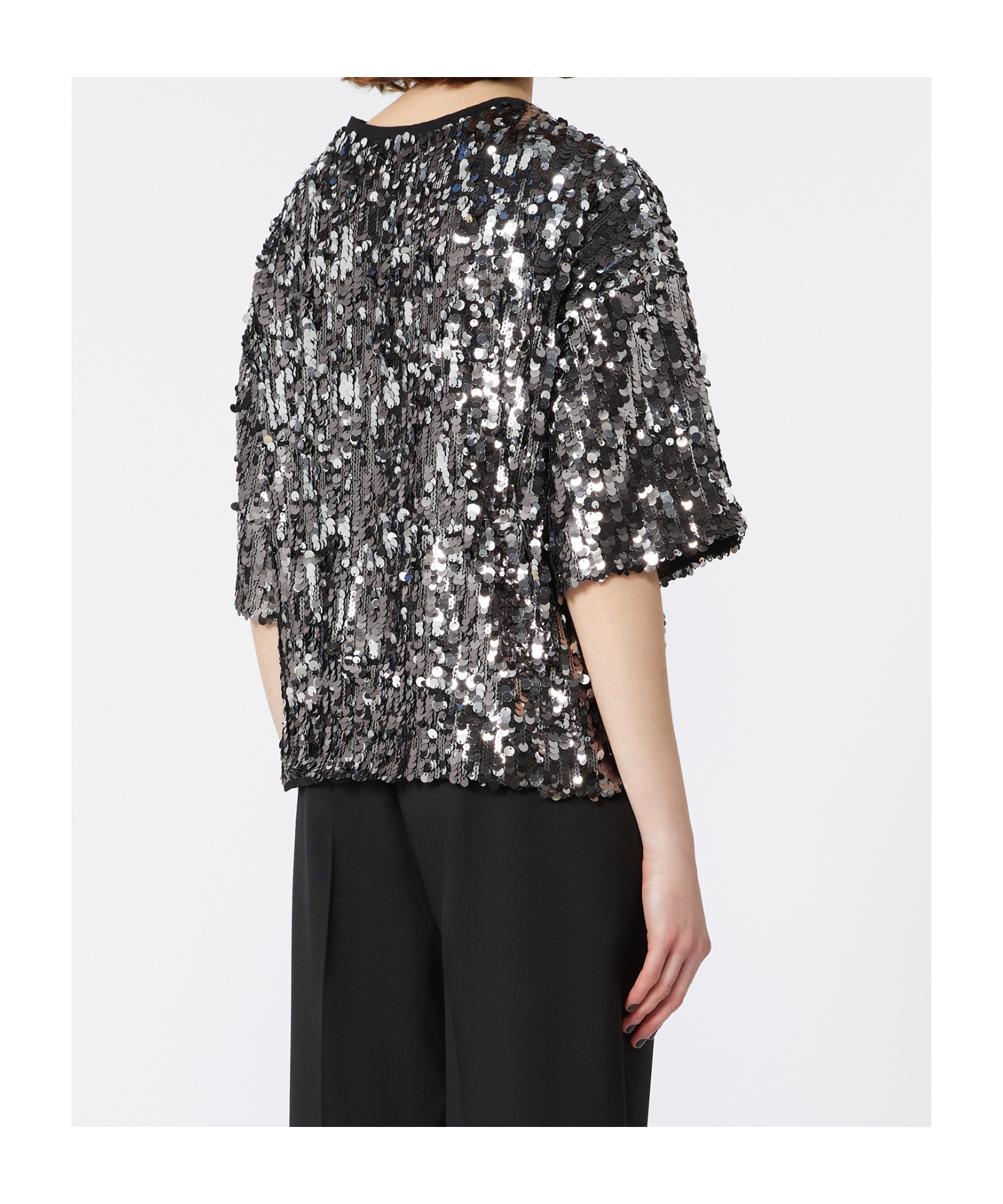 Weekend Max Mara Crew Neck T-shirt In Black