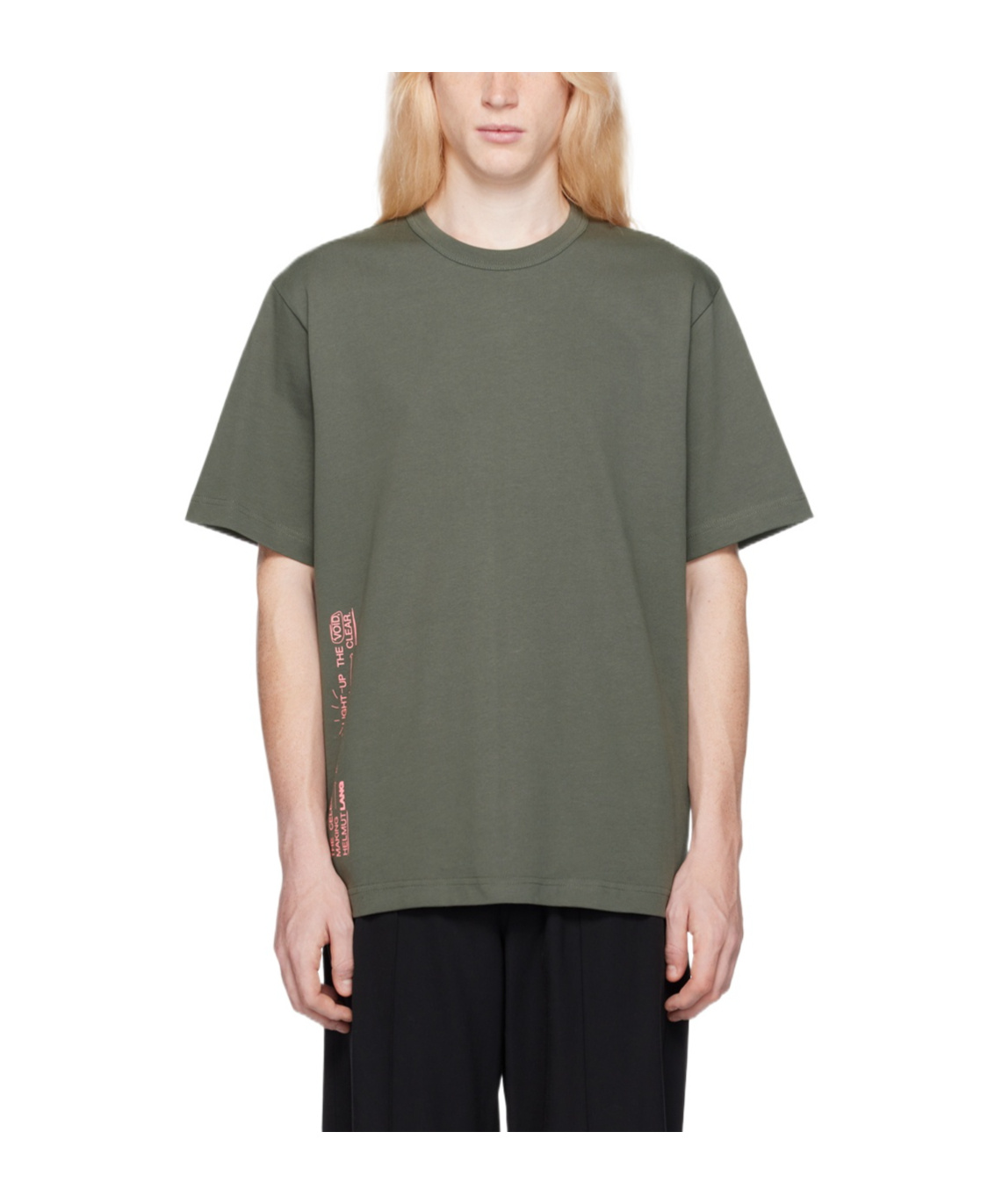 Helmut Lang Item O-neck Short-sleeved T-shirt In Gray