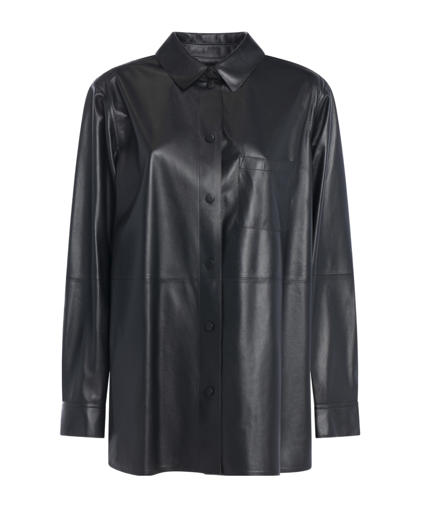Yves Salomon Pocket Button Shirt In Black