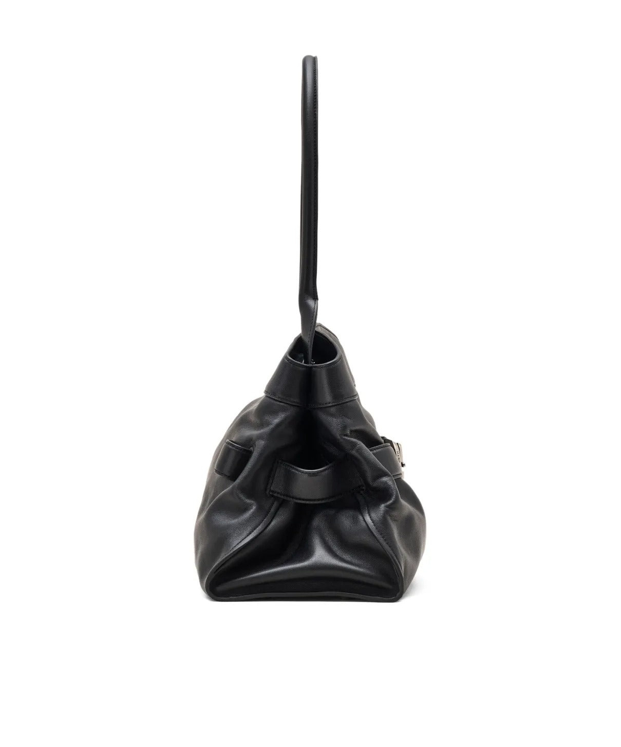 Marc Jacobs The Satchel Leather Shoulder Bag In Black