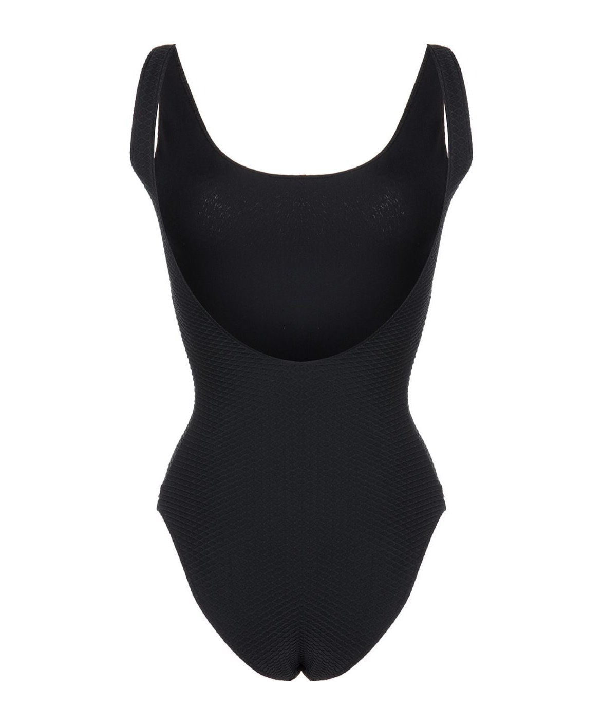 Anine Bing Black Jace One Piece Swimsuit In Black