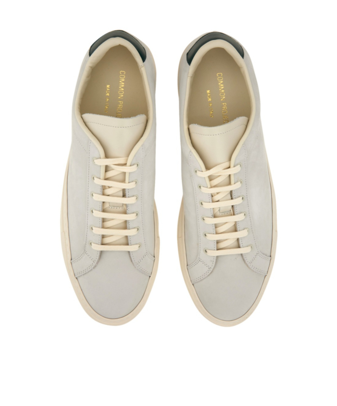 Common Projects Round-toe Low-top Leather Sneaker With Flat Sole In White