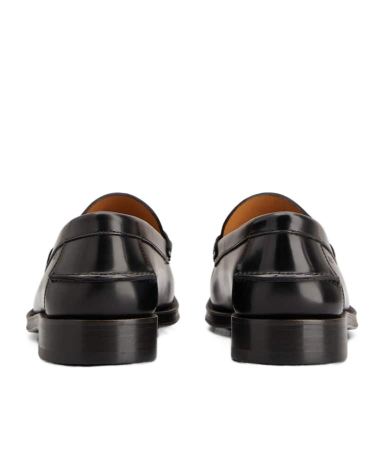 Tod's Round Head Loafer Shoes In Black