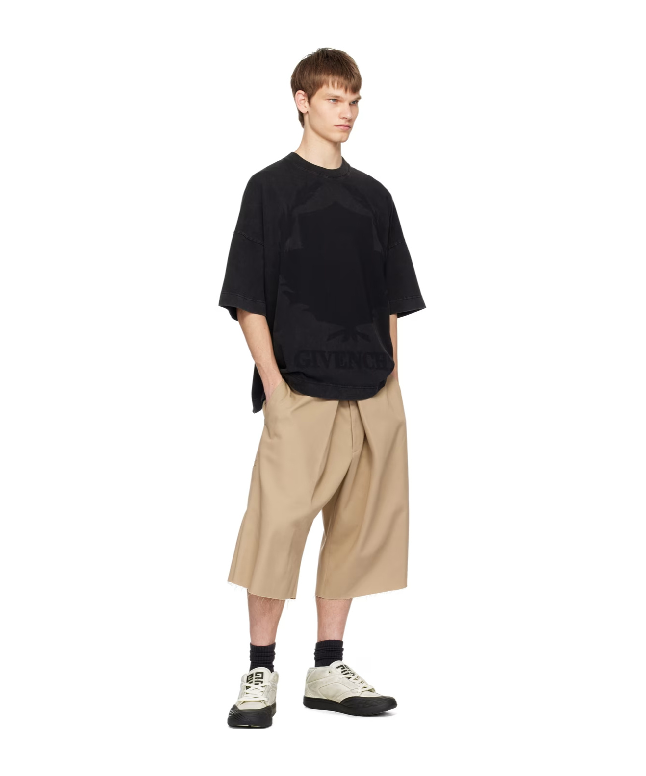 Givenchy Shadow Short Sleeved T-shirt In Black