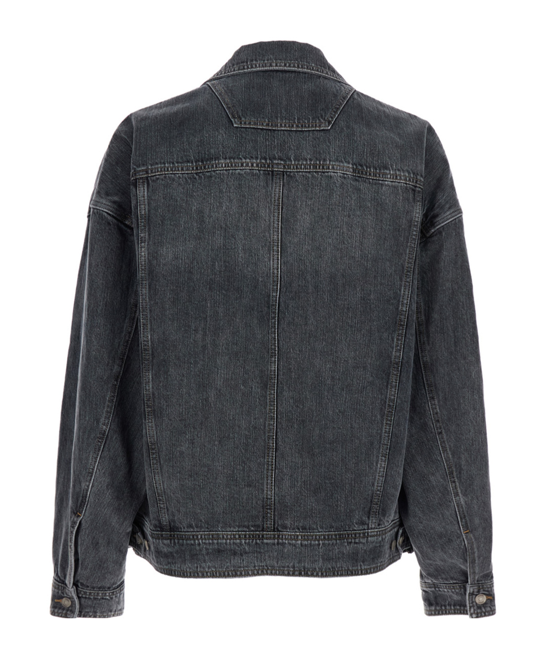Juunj Grey Jacket With Wide Notched Revers And Dropped Shoulders In Black
