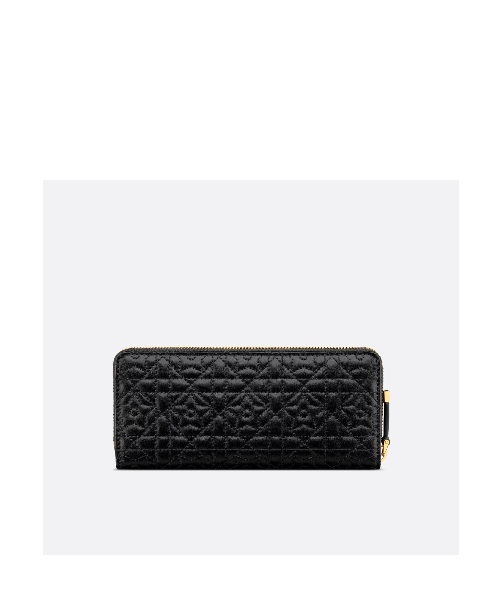 Dior Miss Caro Voyageur Slim Wallet In Black
