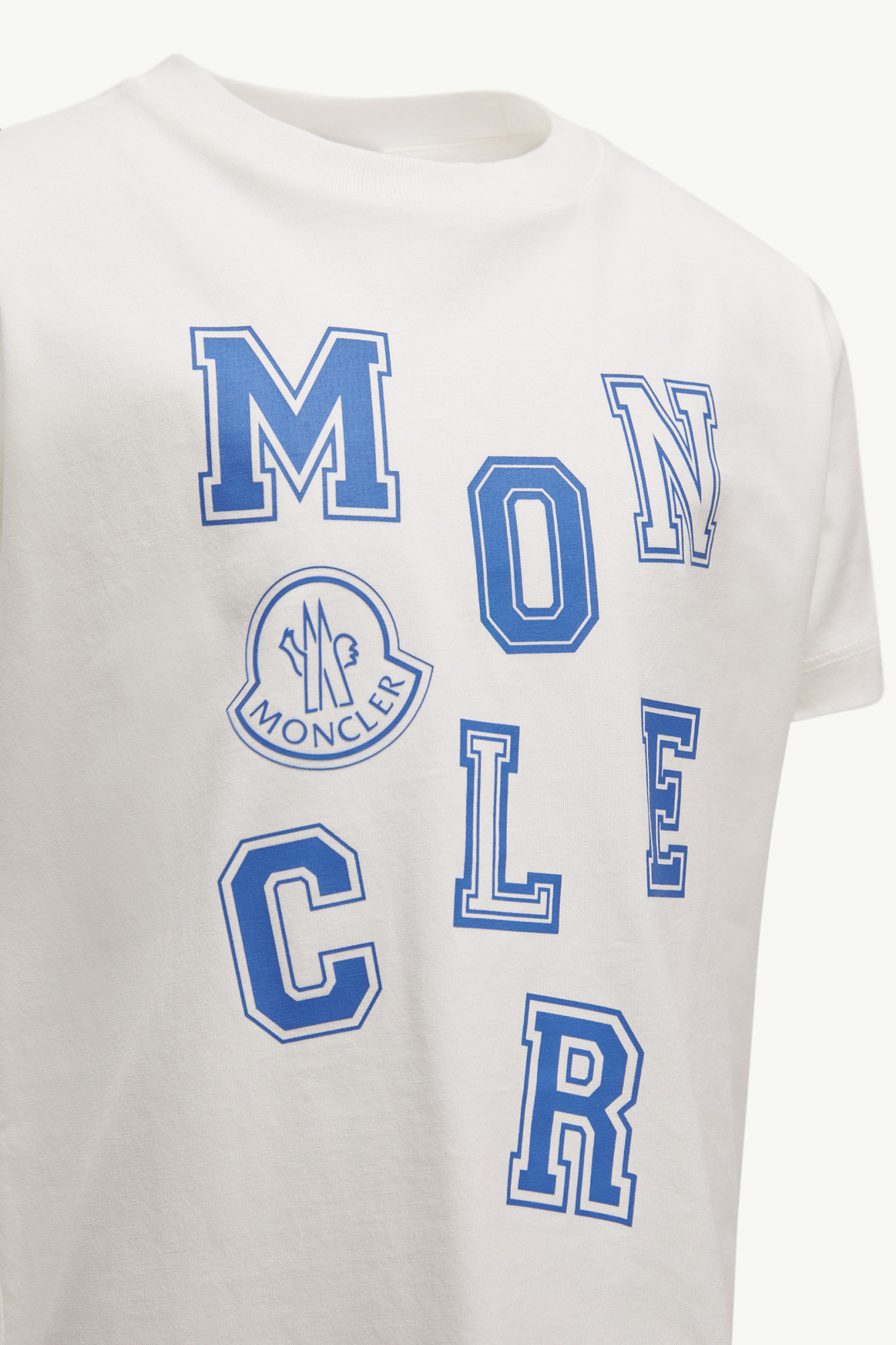 Moncler T-shirt En Coton À Motif Logo In White