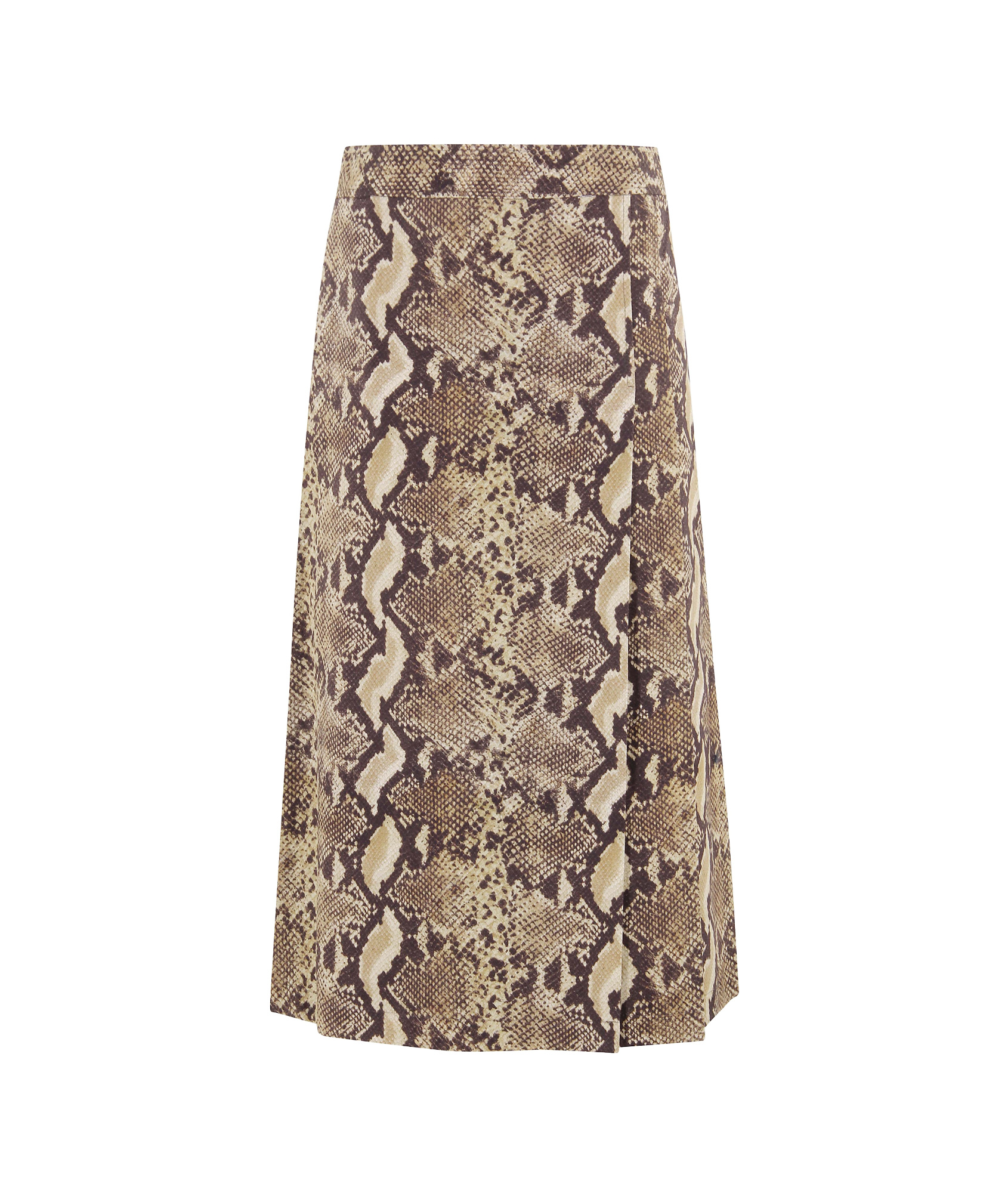 Aspesi Cotton Canvas Pencil Skirt In Brown