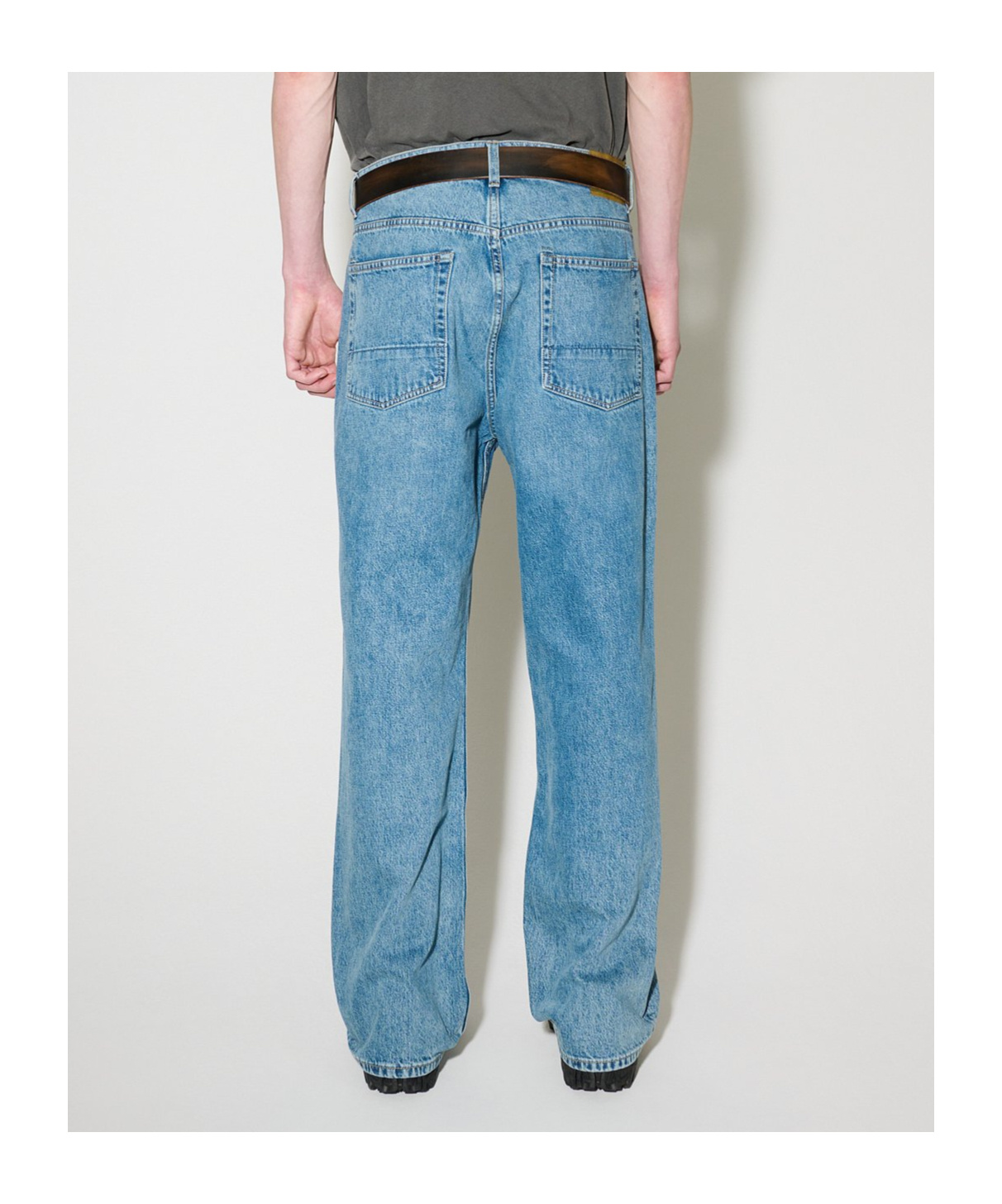 Our Legacy Third Cut Logo-patch Jeans In Blue