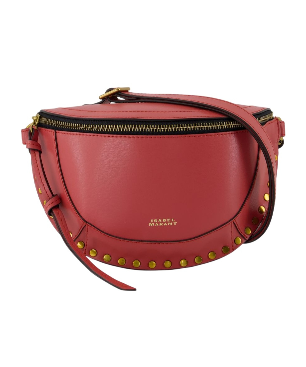 Isabel Marant Rivet Shoulder Bag In Red