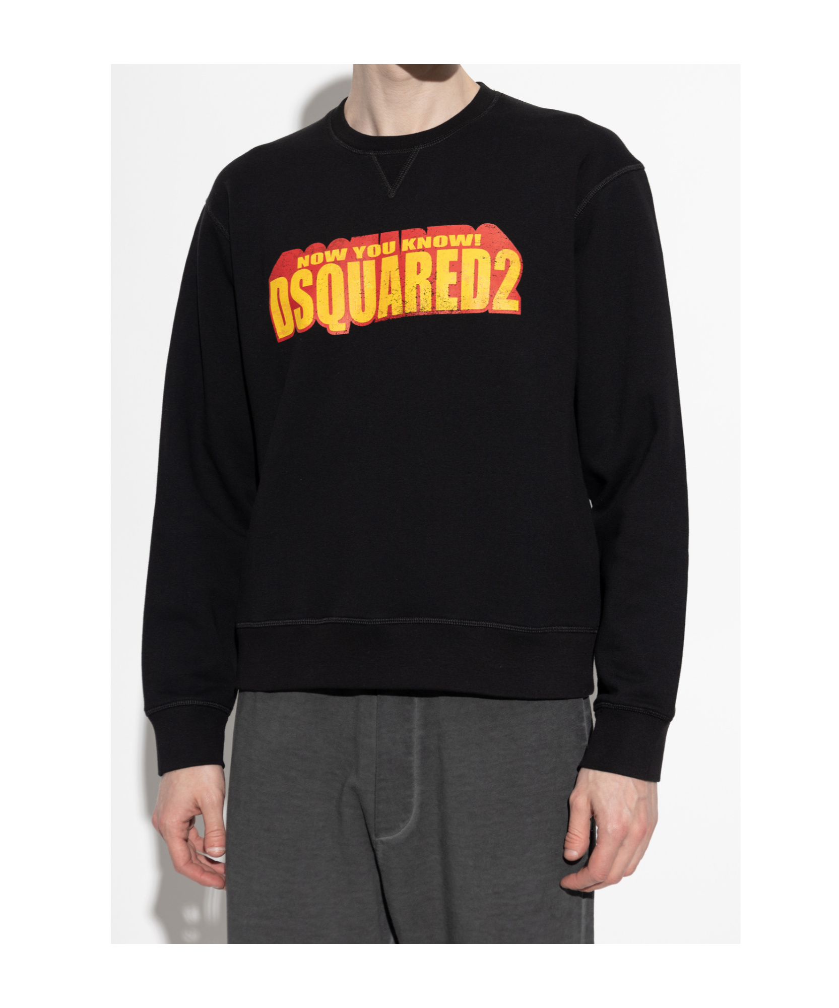 Dsquared2 Long Sleeve Sweatshirt In Black