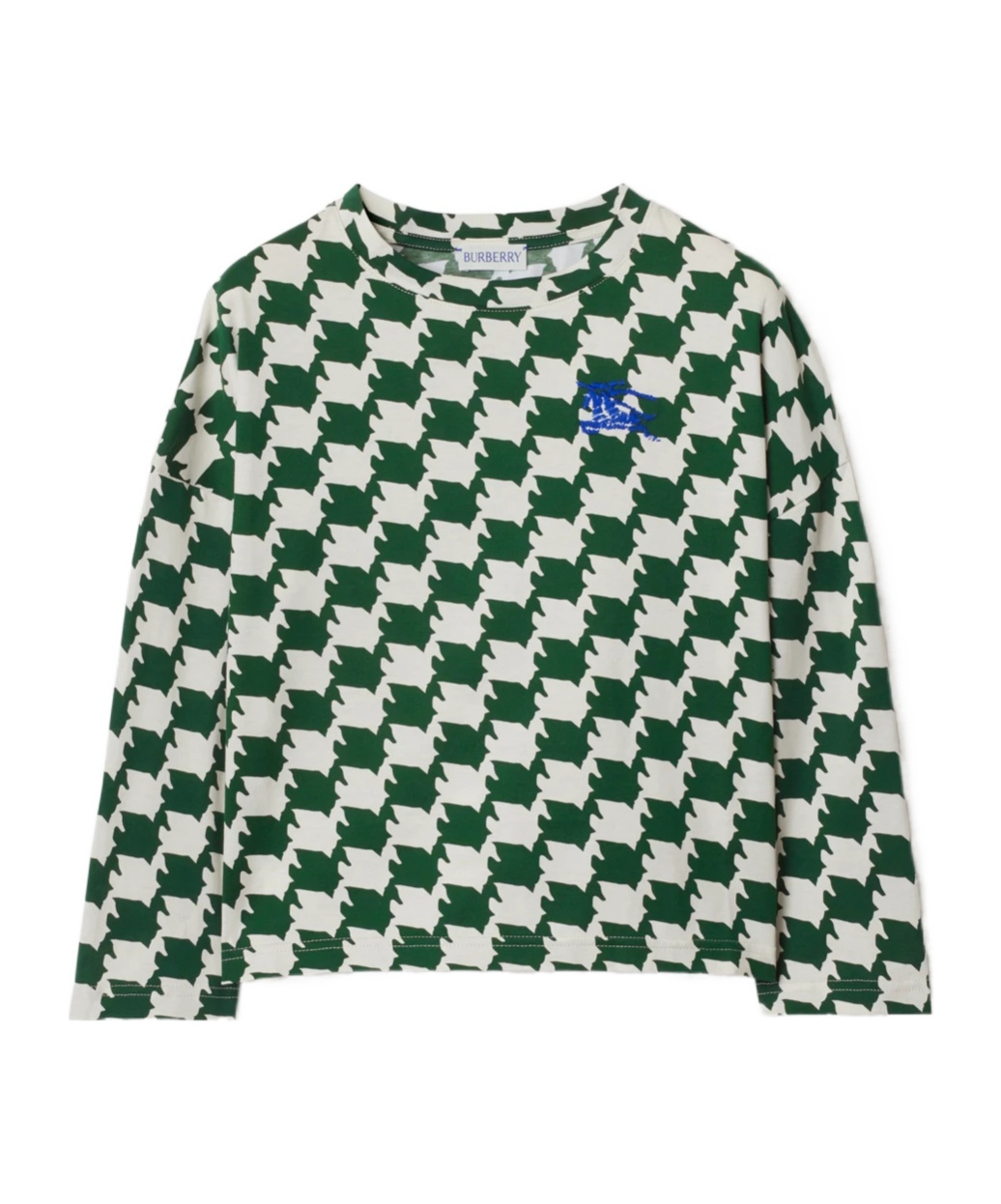 Burberry Duckstooth Cotton Top In Green