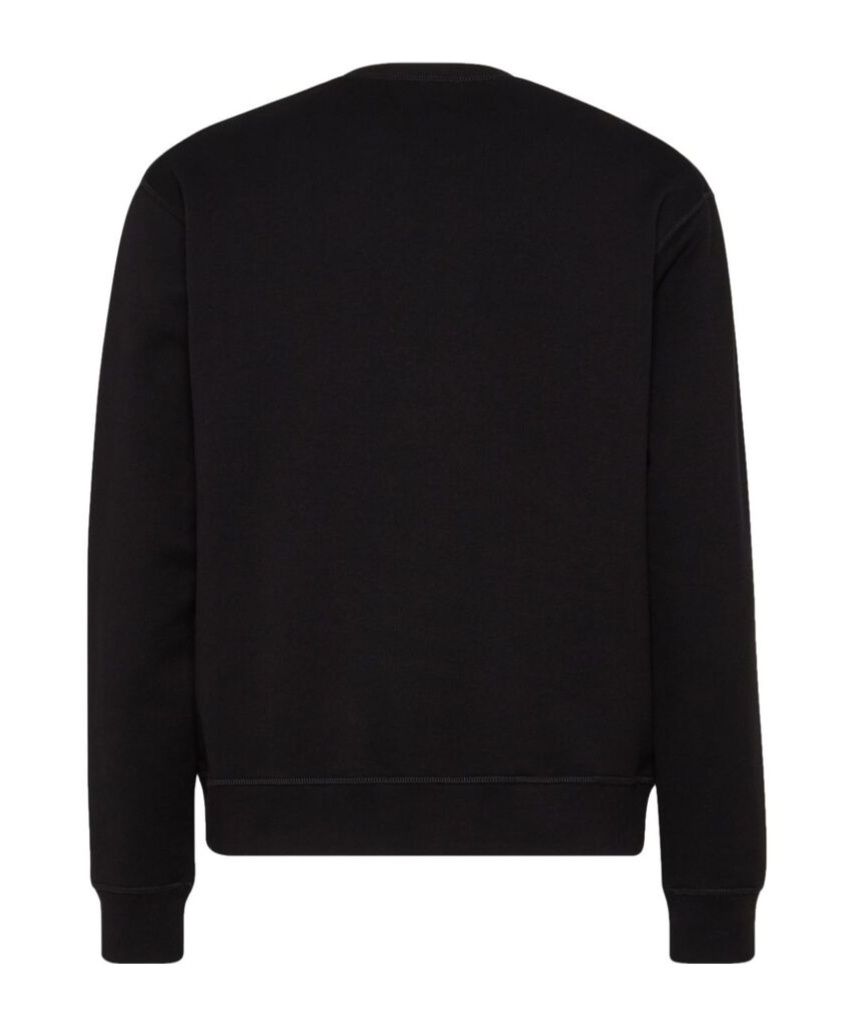 Dsquared2 Logo-print Cotton Sweatshirt In Black