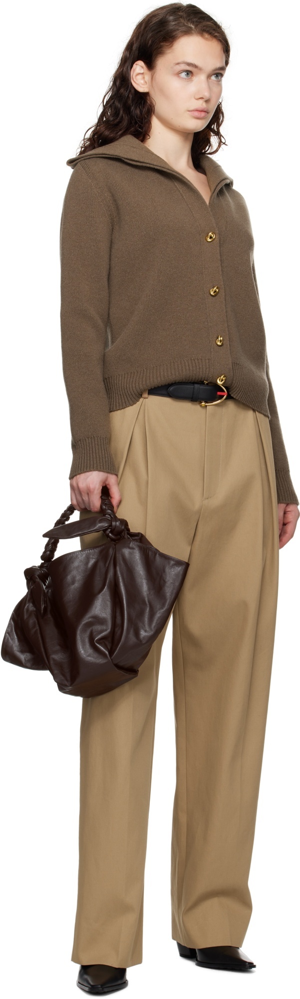 BOTTEGA VENETA FOULARD RUFFLED HANDBAG