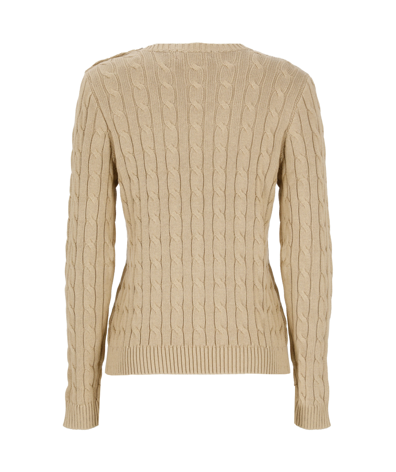 Polo Ralph Lauren Sweater With Embroidered Logo In Nude