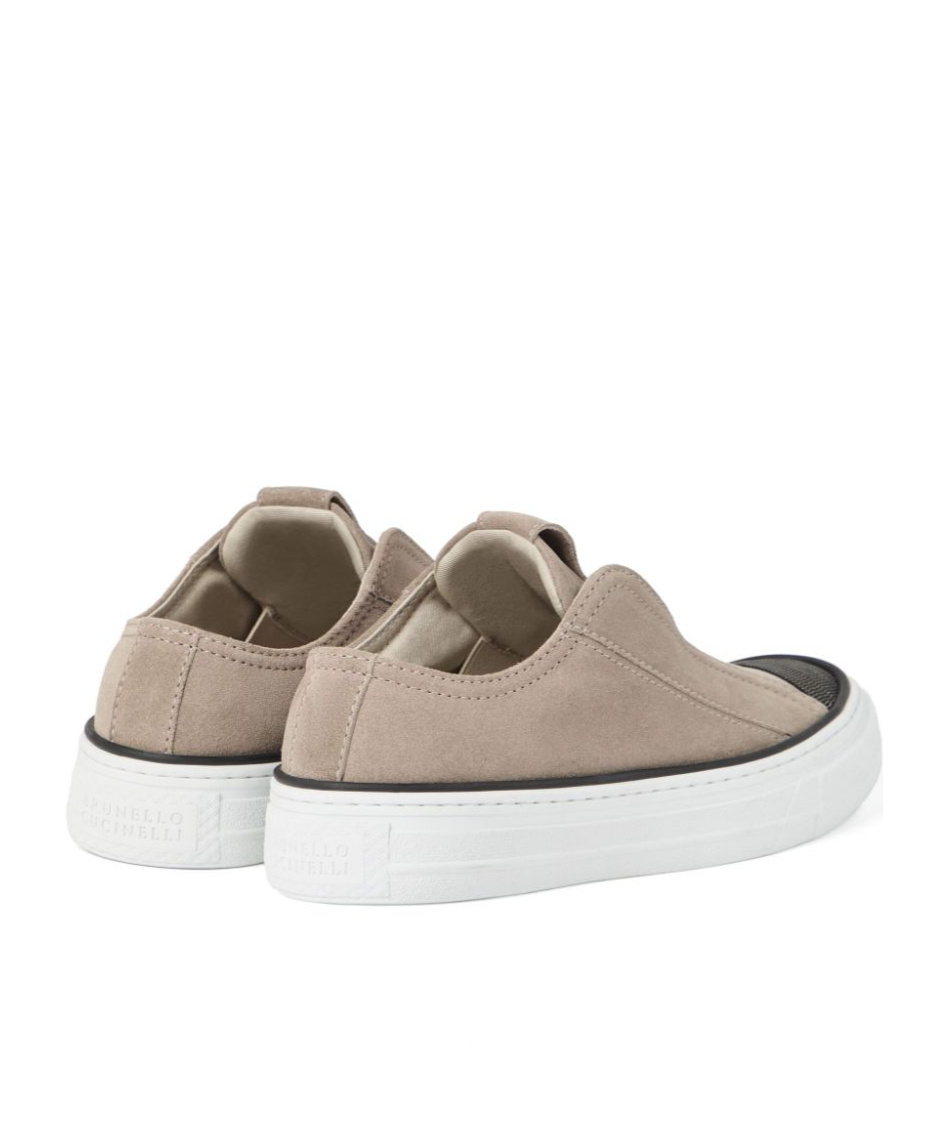 Shop Brunello Cucinelli Slip-on Sneakers In White