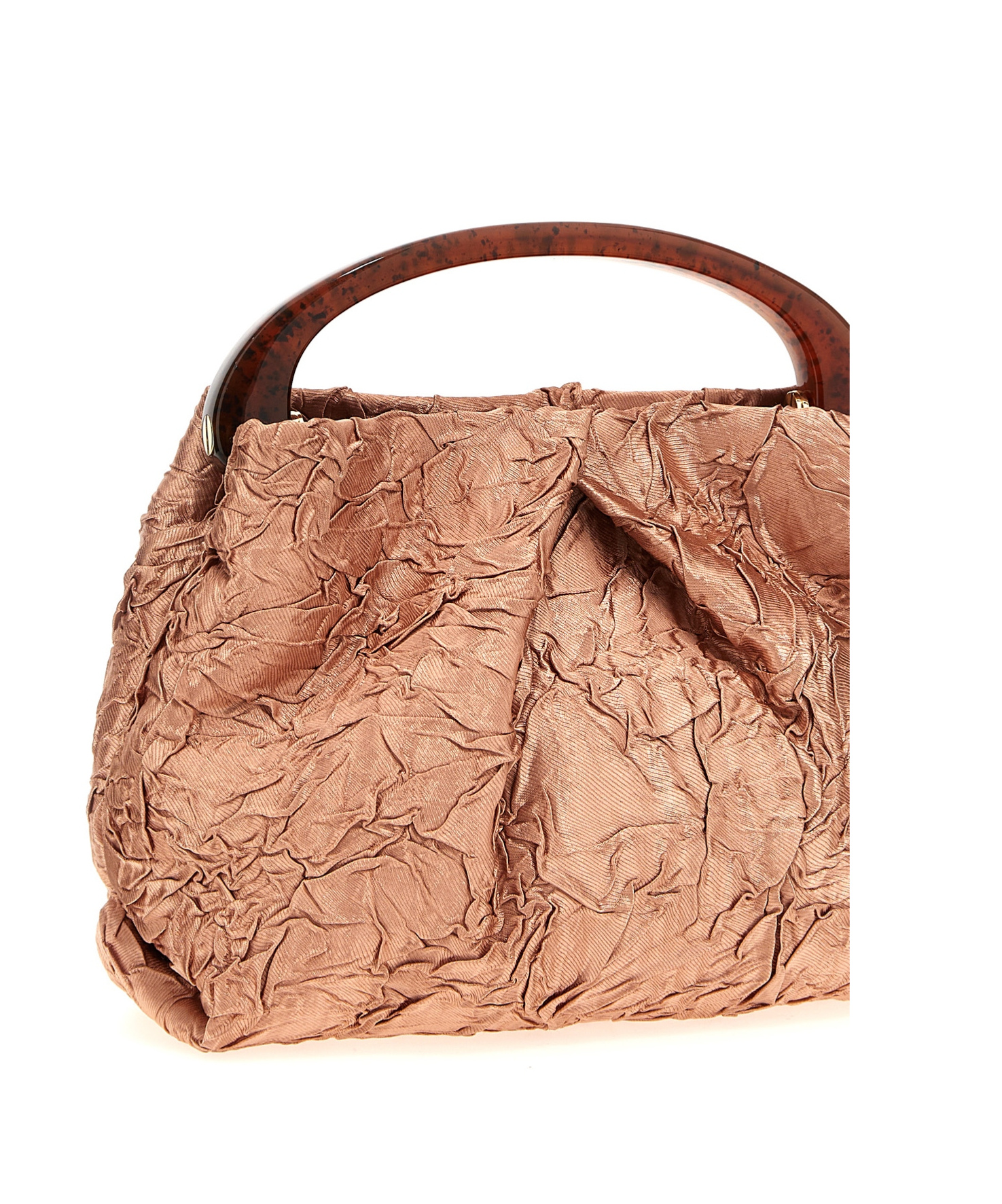 Shop Dries Van Noten Pleated Tote Bag