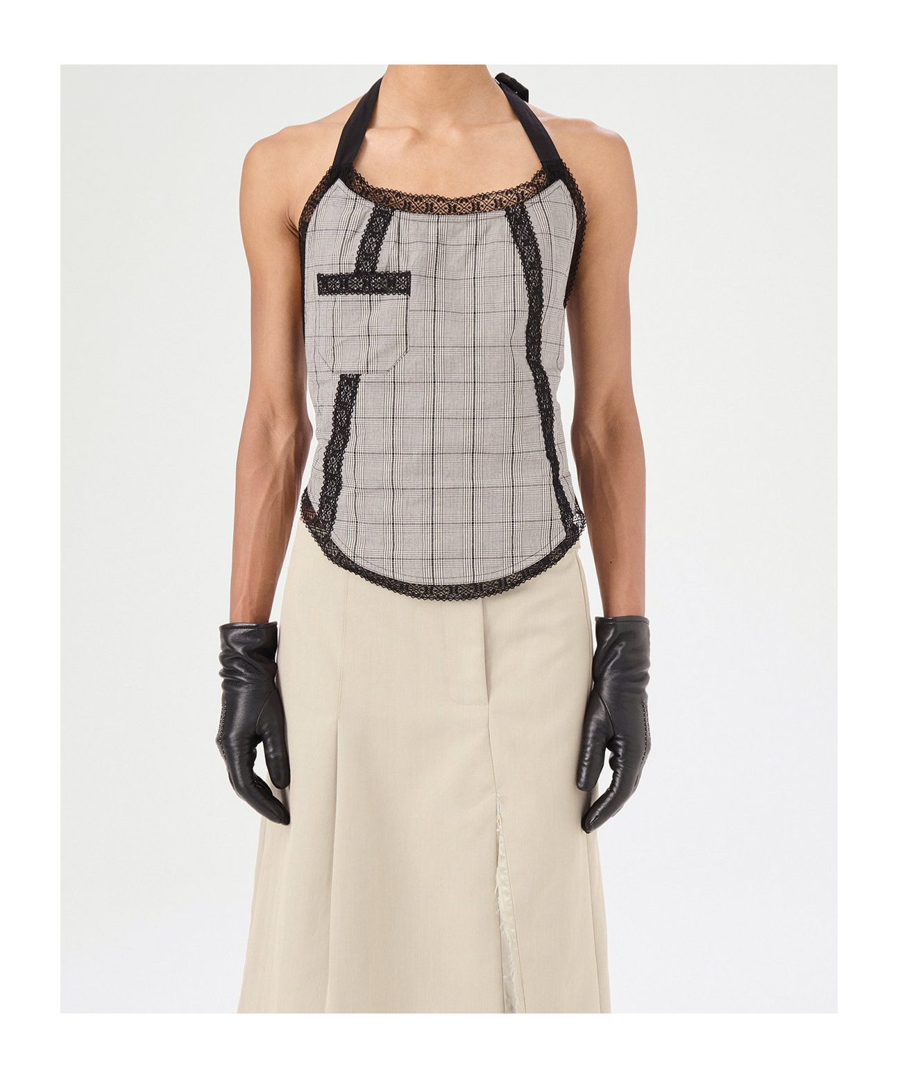Our Legacy Gray Pinafore Top In Gray