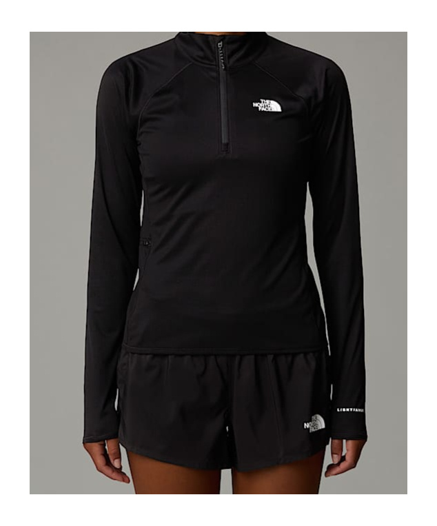 The North Face Womens Sunriser 1/4 Zip Long-sleeve Top In Black