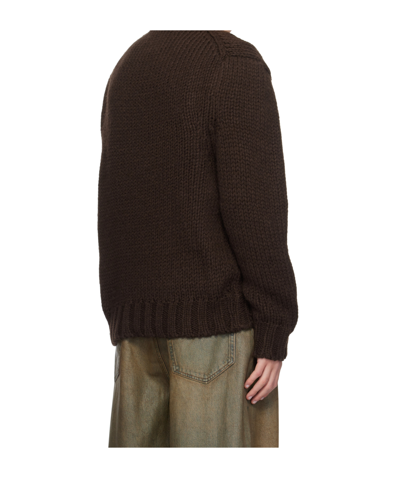 We11 Done Long-sleeved Sweater In Black