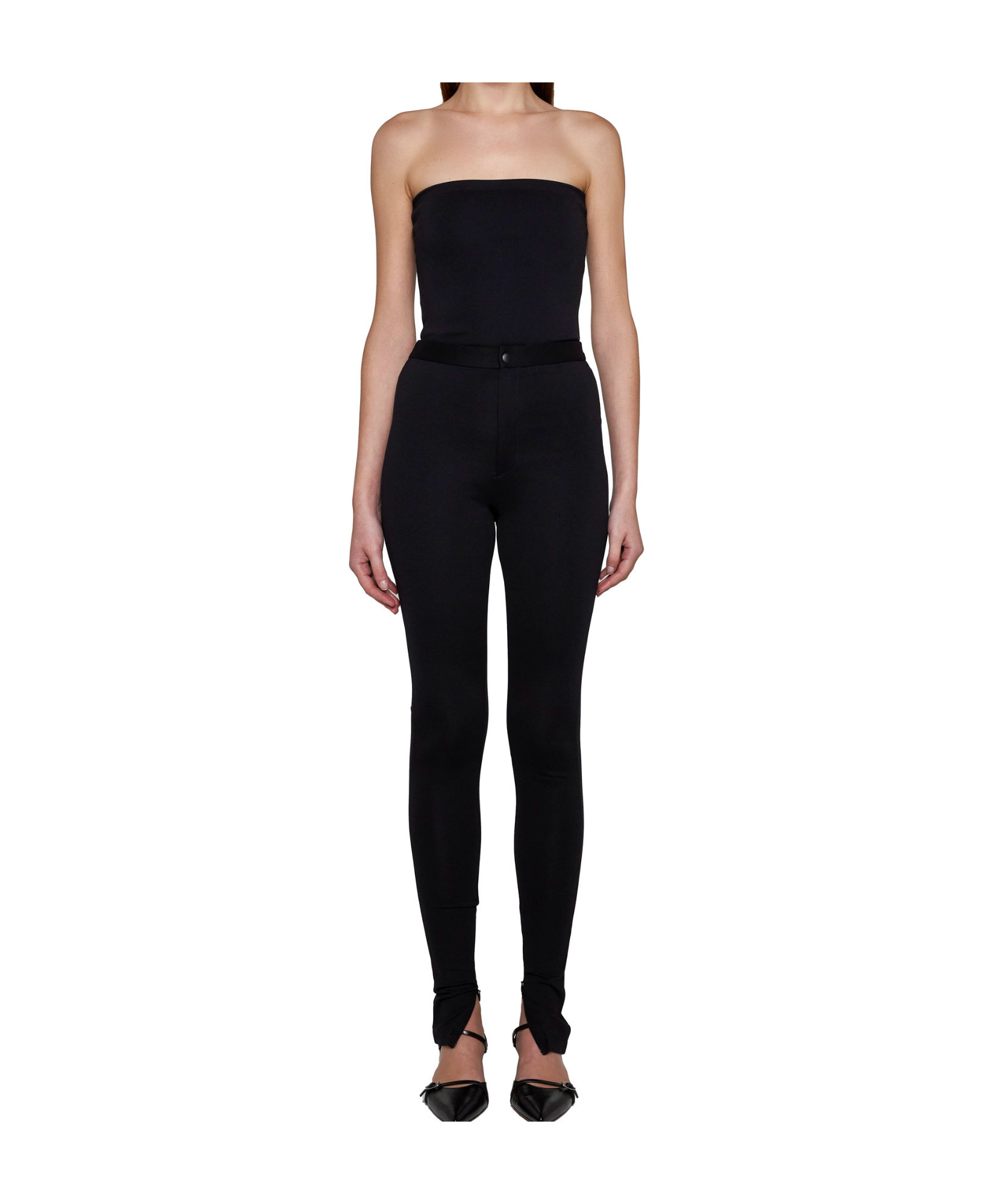 Wardrobe.nyc High Waist Stretch Casual Pants